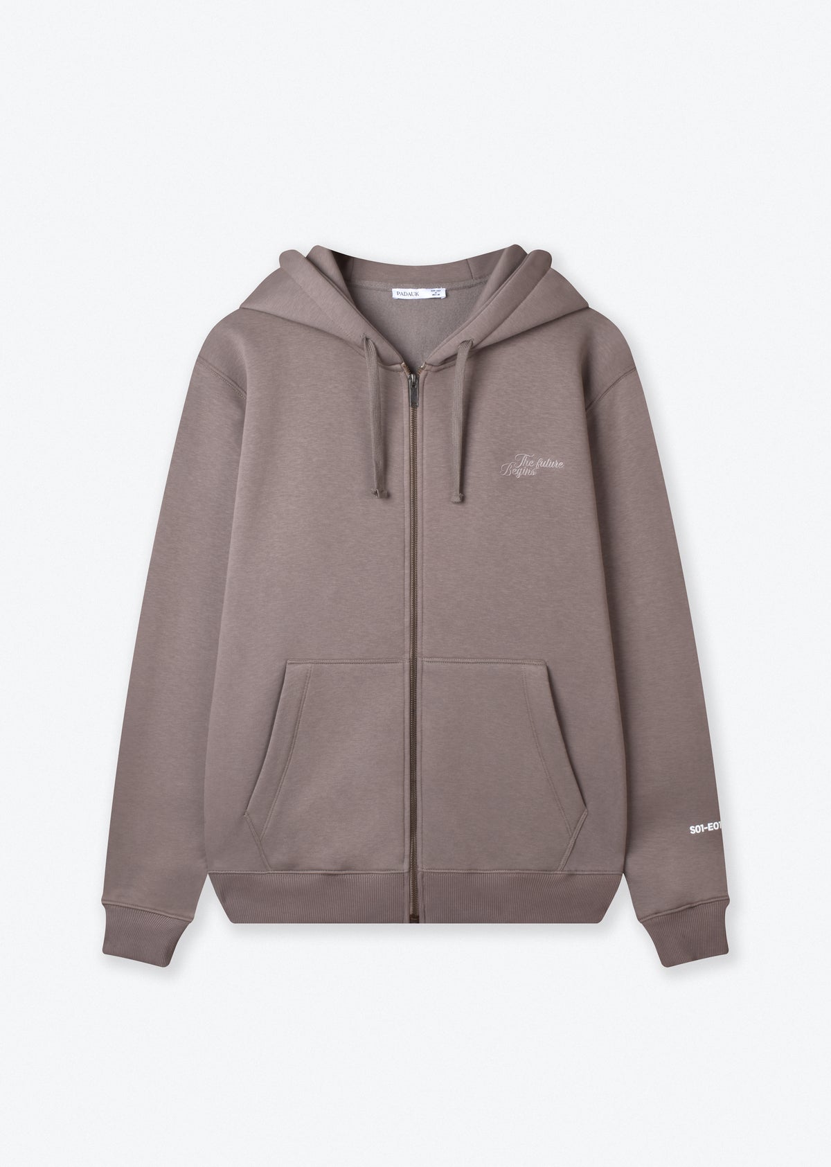 PRINTED OVERSIZE ZIPPER HOODIE