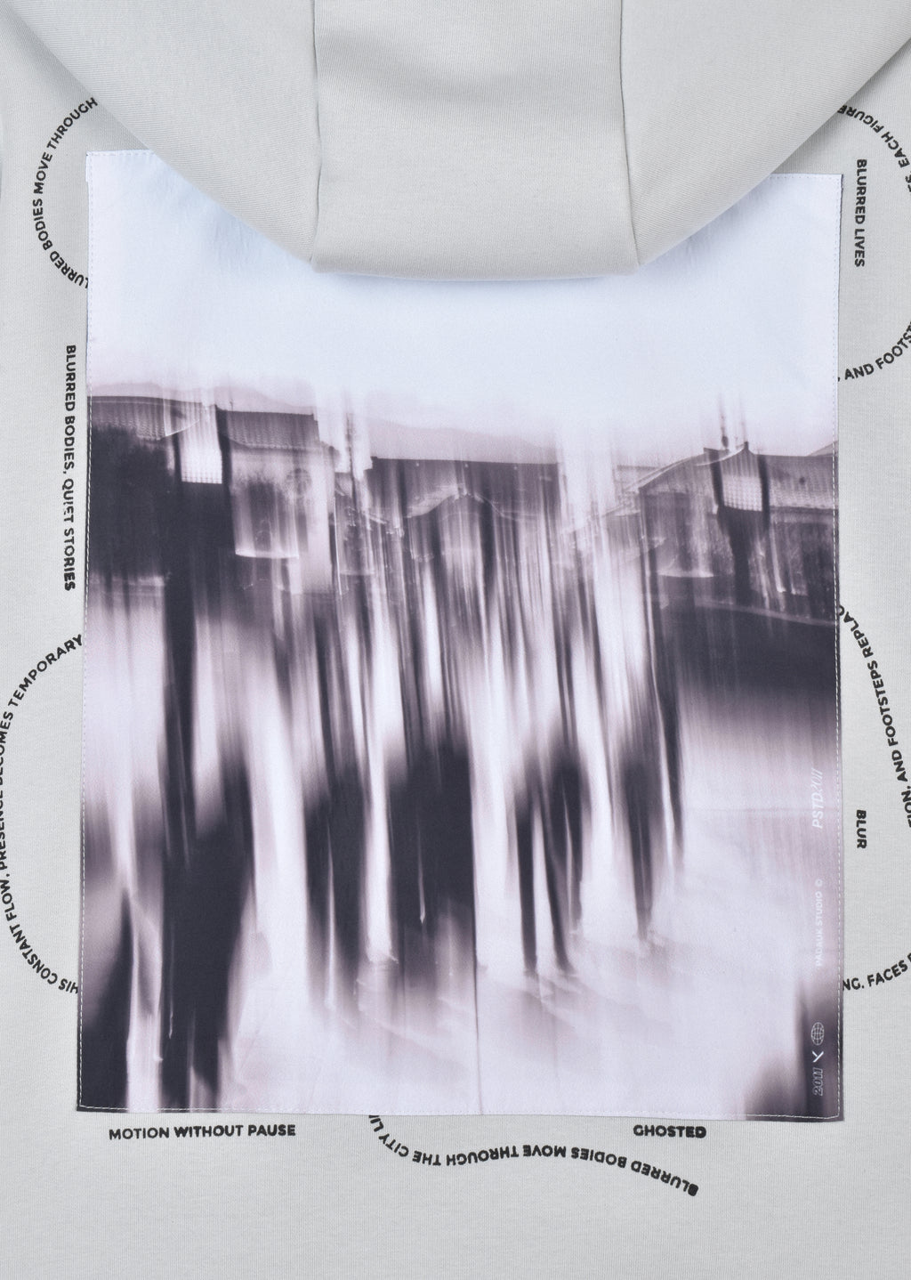 PRINTED PATCH OVERSIZE HOODIE