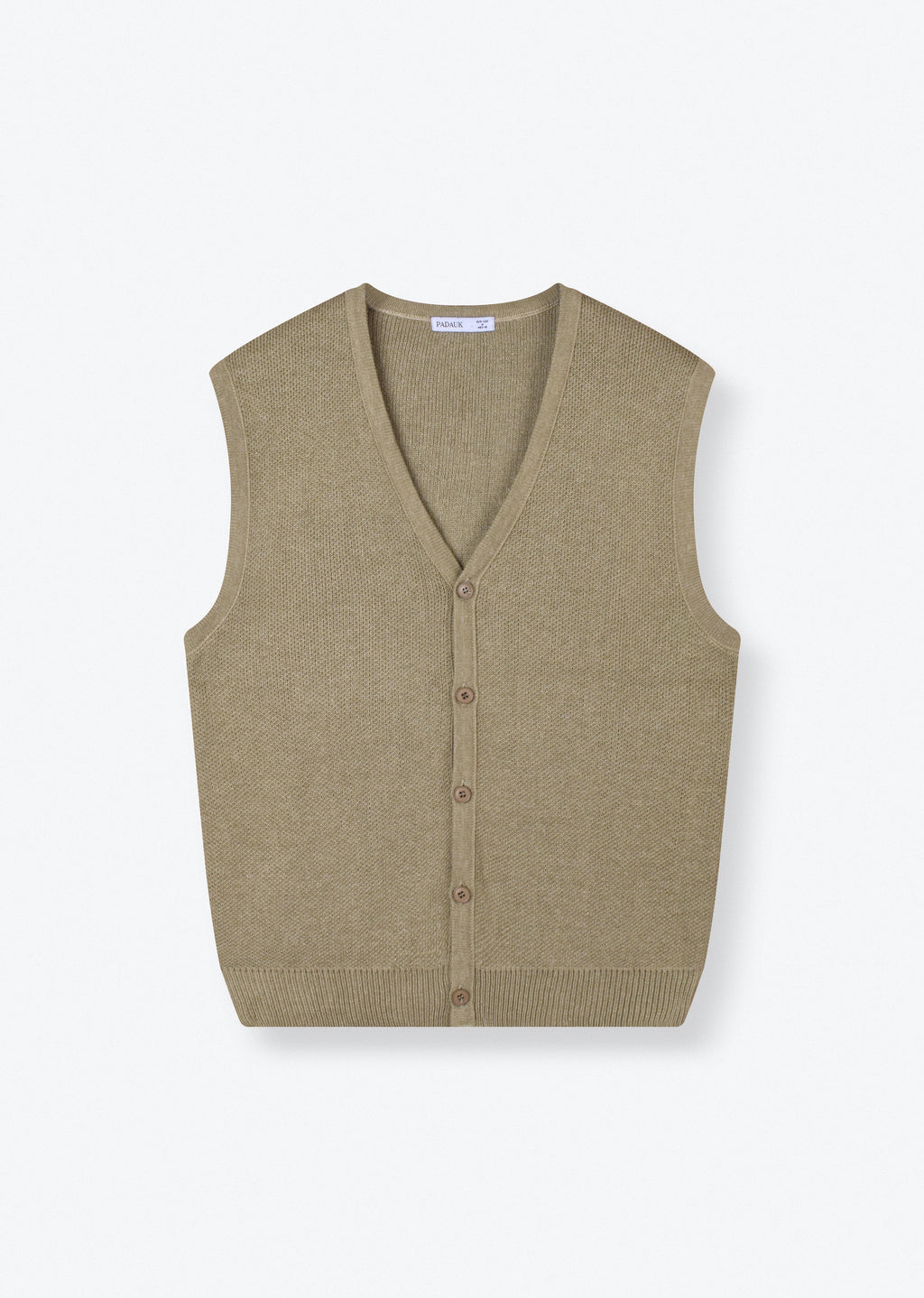 KNITTED BUTTON-UP VEST