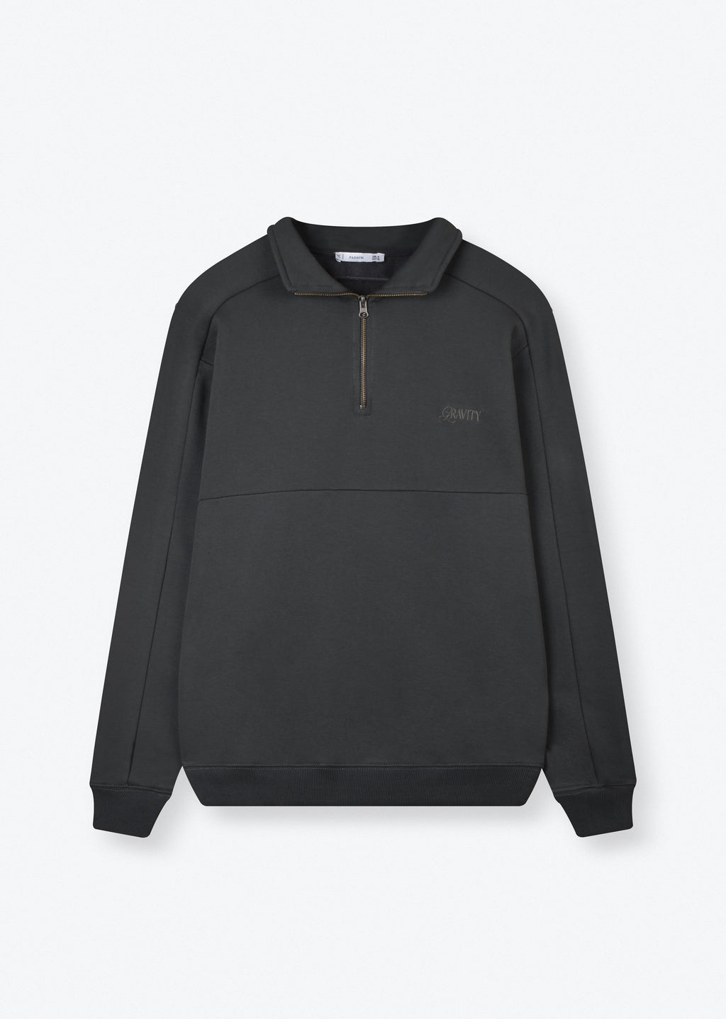 EMBROIDRED QUARTER-ZIP SWEATSHIRT