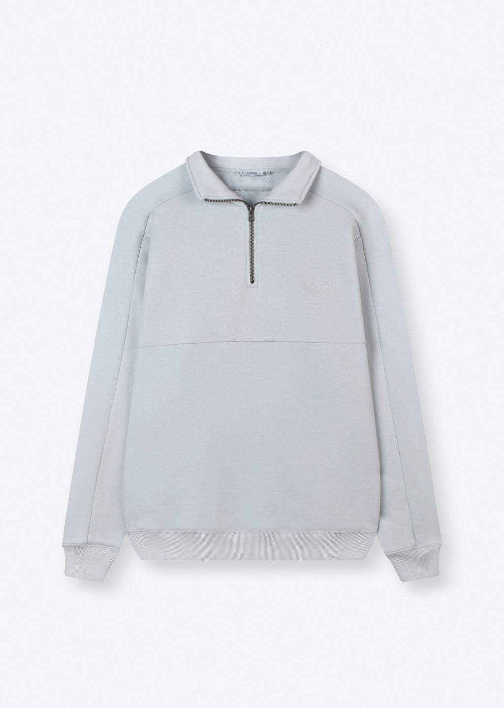 EMBROIDRED QUARTER-ZIP SWEATSHIRT