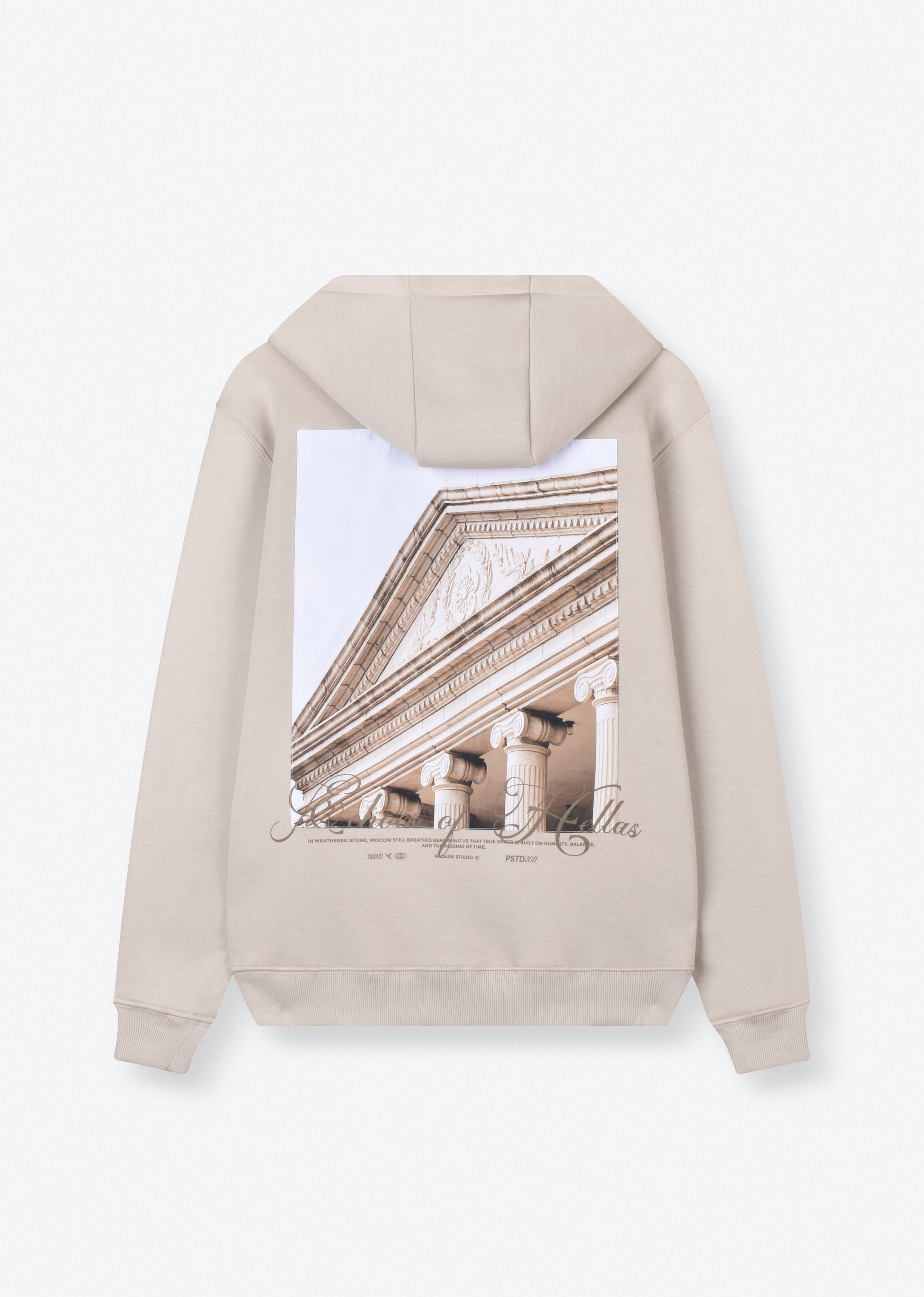 PRINTED PATCH OVERSIZE HOODIE