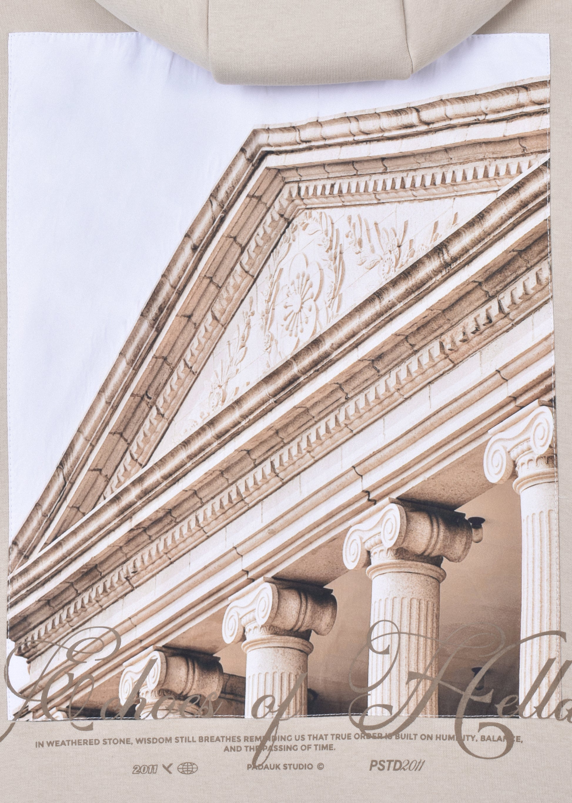 PRINTED PATCH OVERSIZE HOODIE