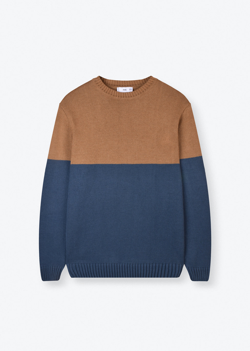 COLOR BLOCK KNIT SWEATER