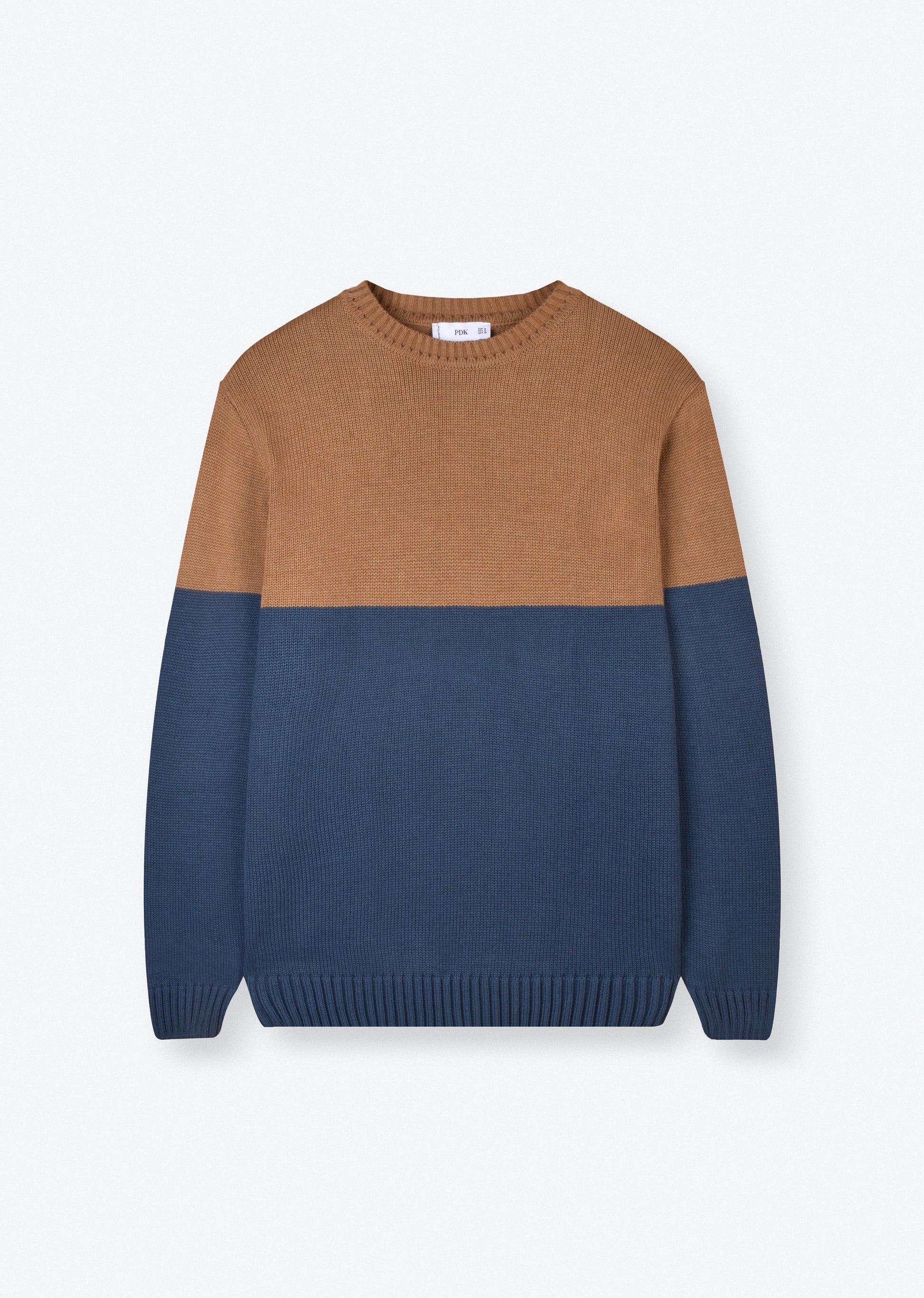 COLOR BLOCK KNIT SWEATER