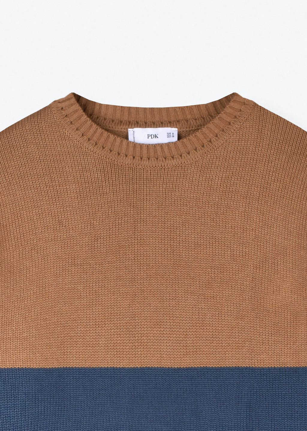 COLOR BLOCK KNIT SWEATER