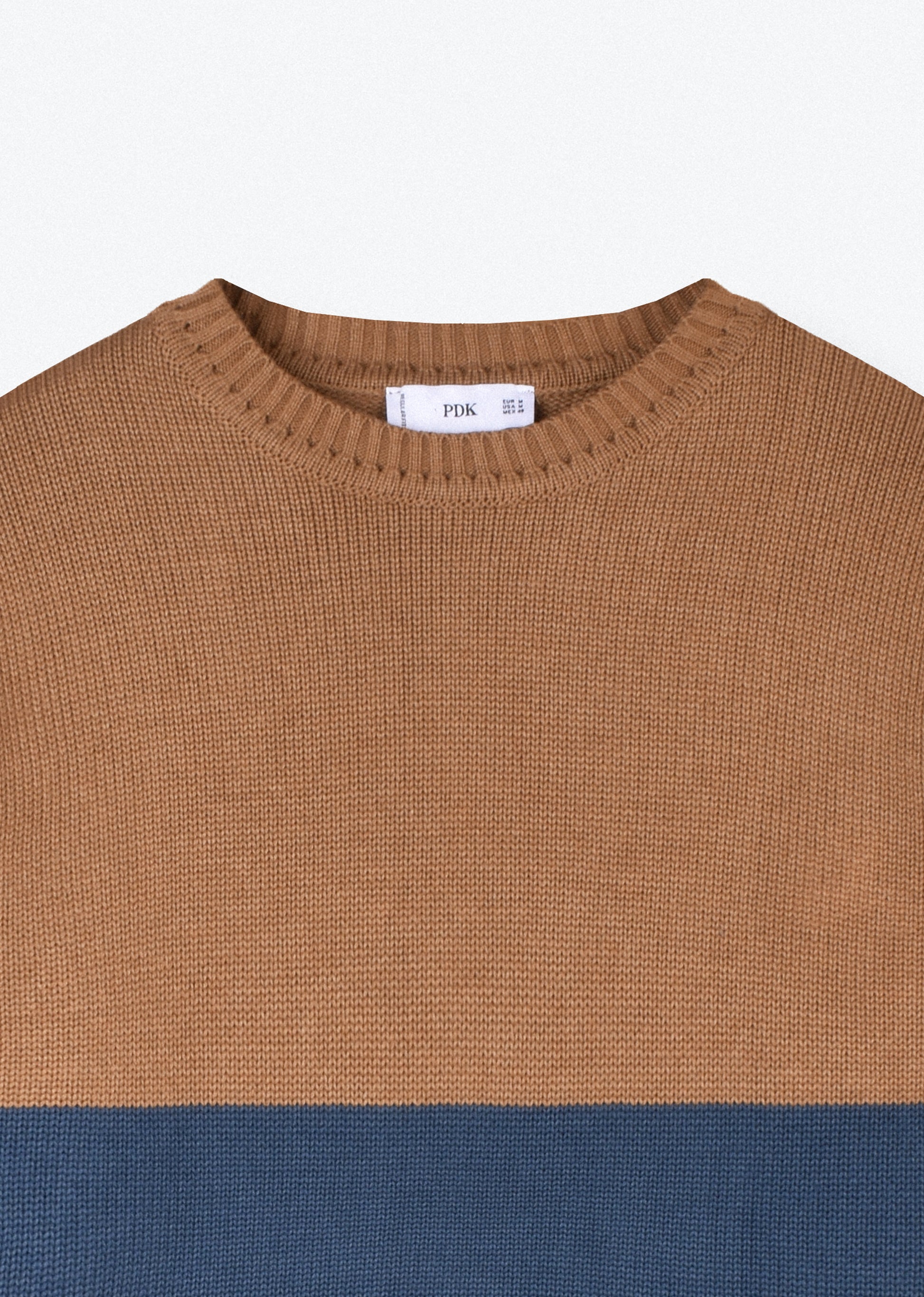 COLOR BLOCK KNIT SWEATER