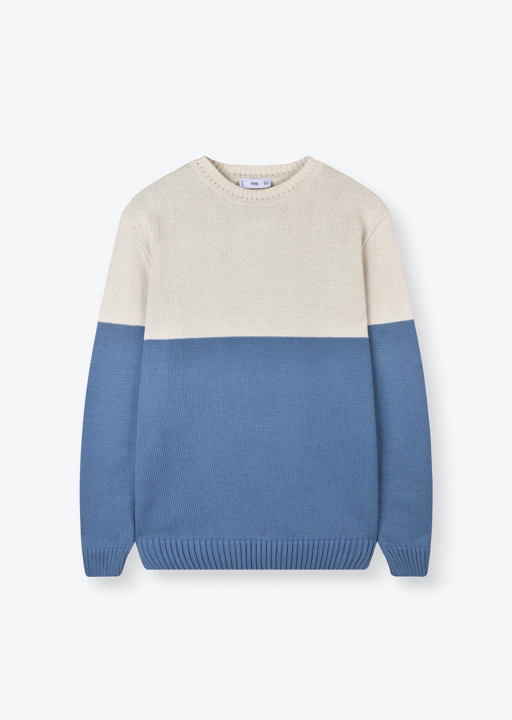 COLOR BLOCK KNIT SWEATER