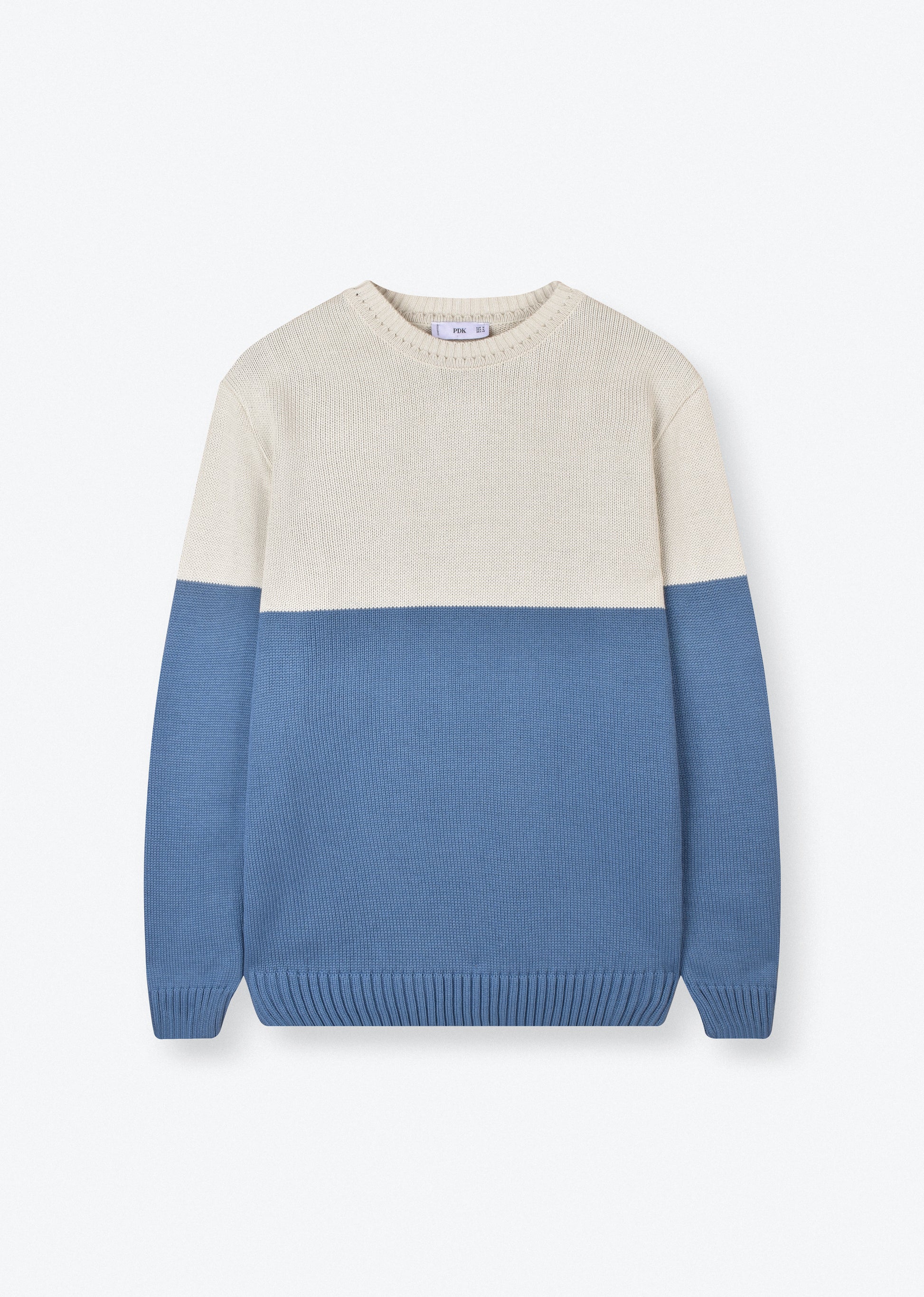 COLOR BLOCK KNIT SWEATER