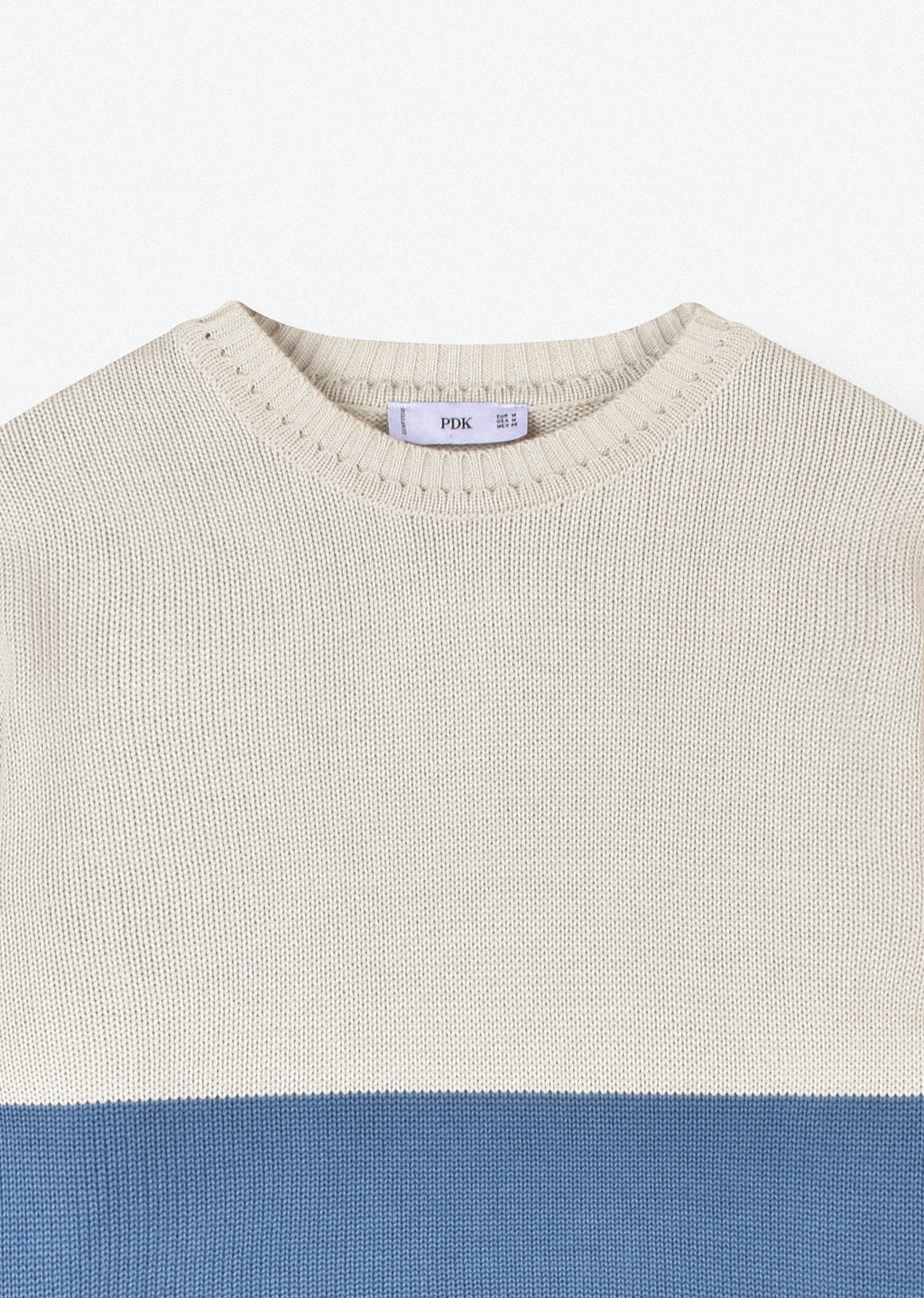 COLOR BLOCK KNIT SWEATER