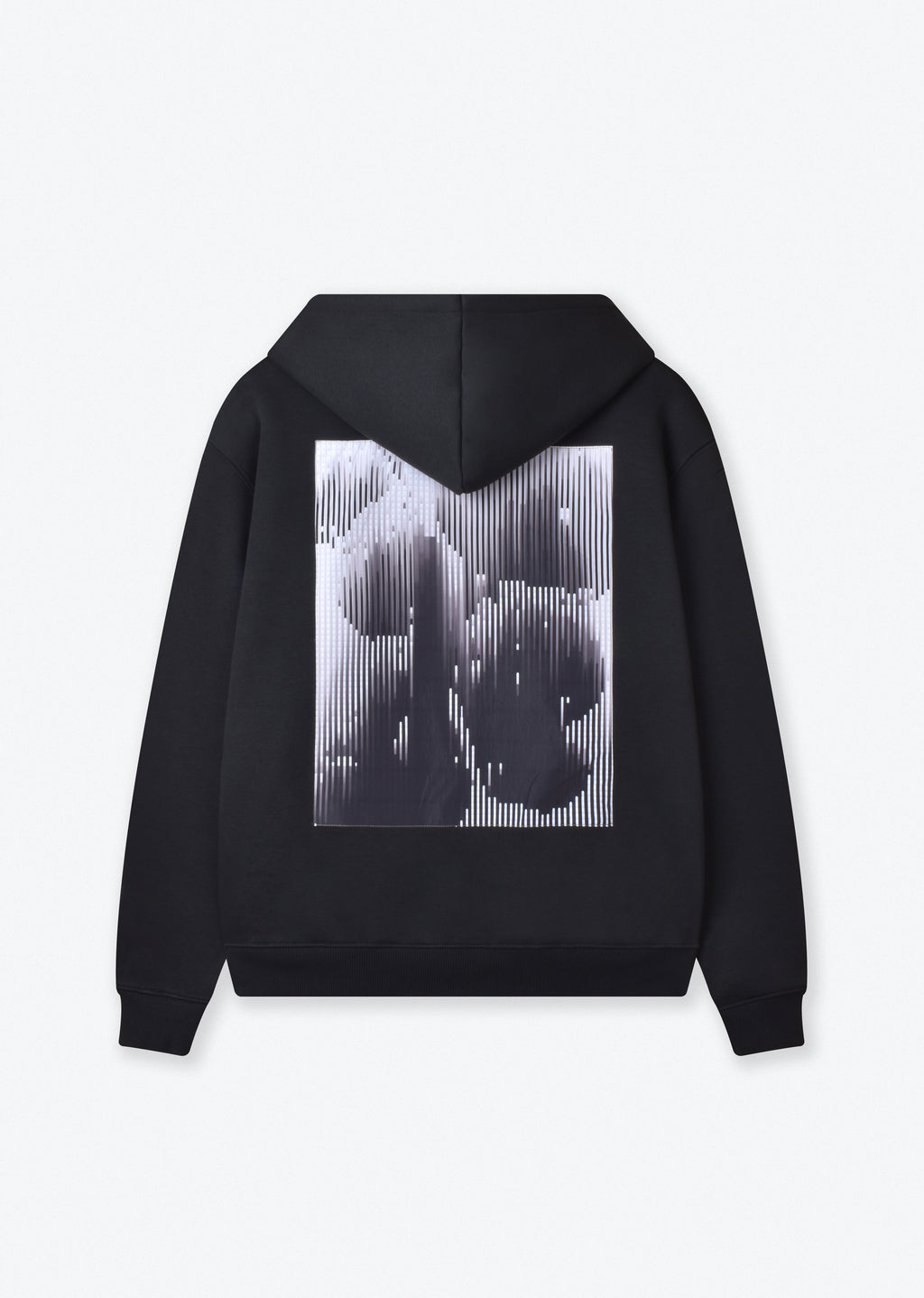 PRINTED PATCH BOXYFIT HOODIE