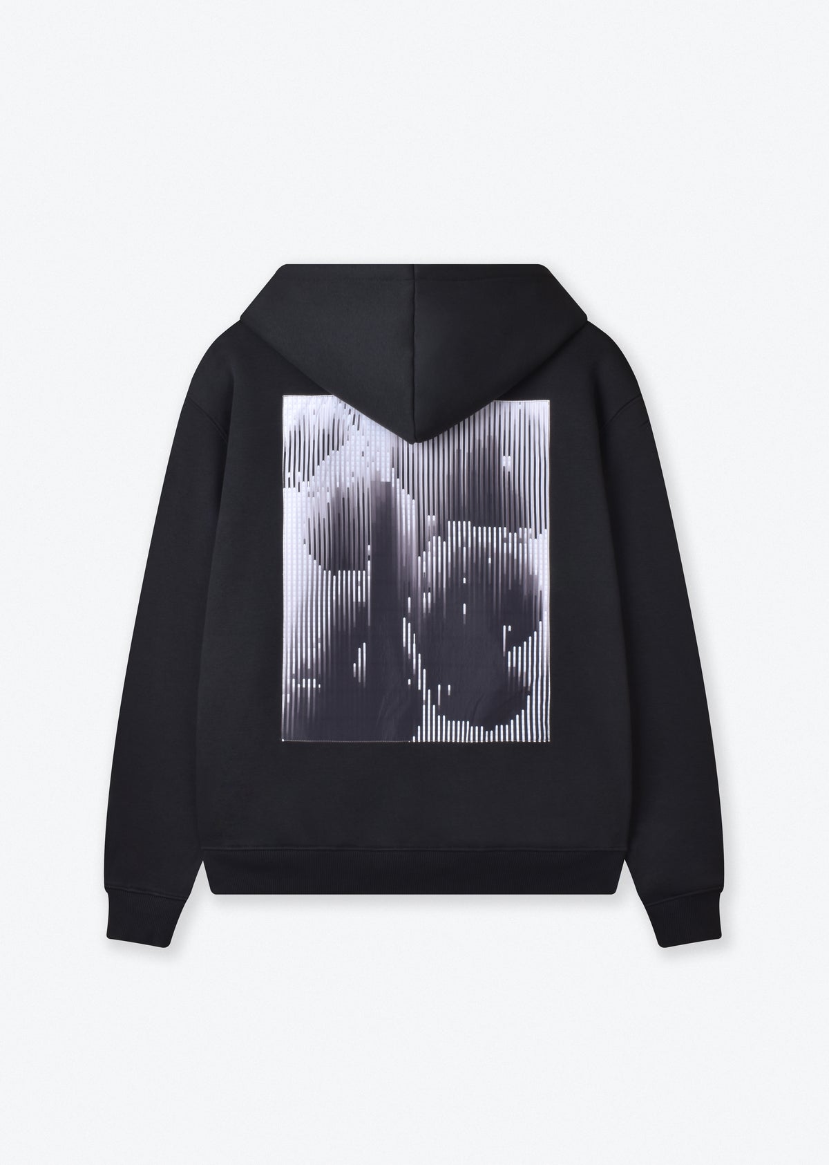 PRINTED PATCH BOXYFIT HOODIE