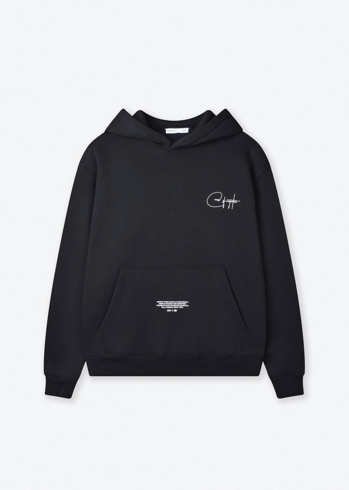 PRINTED PATCH BOXYFIT HOODIE
