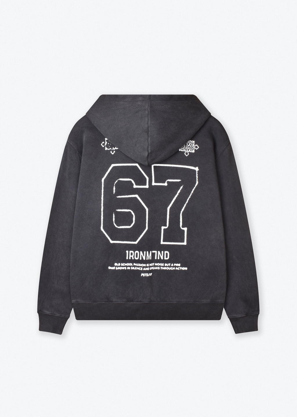 WASHED BOXY-FIT HOODIE