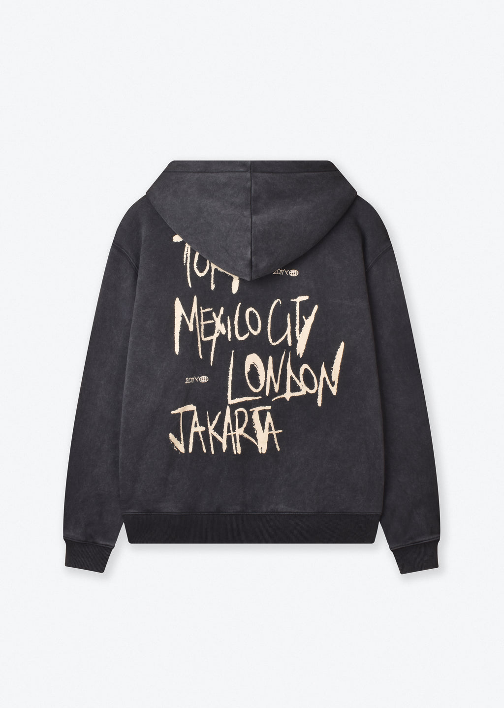 WASHED BOXY-FIT HOODIE
