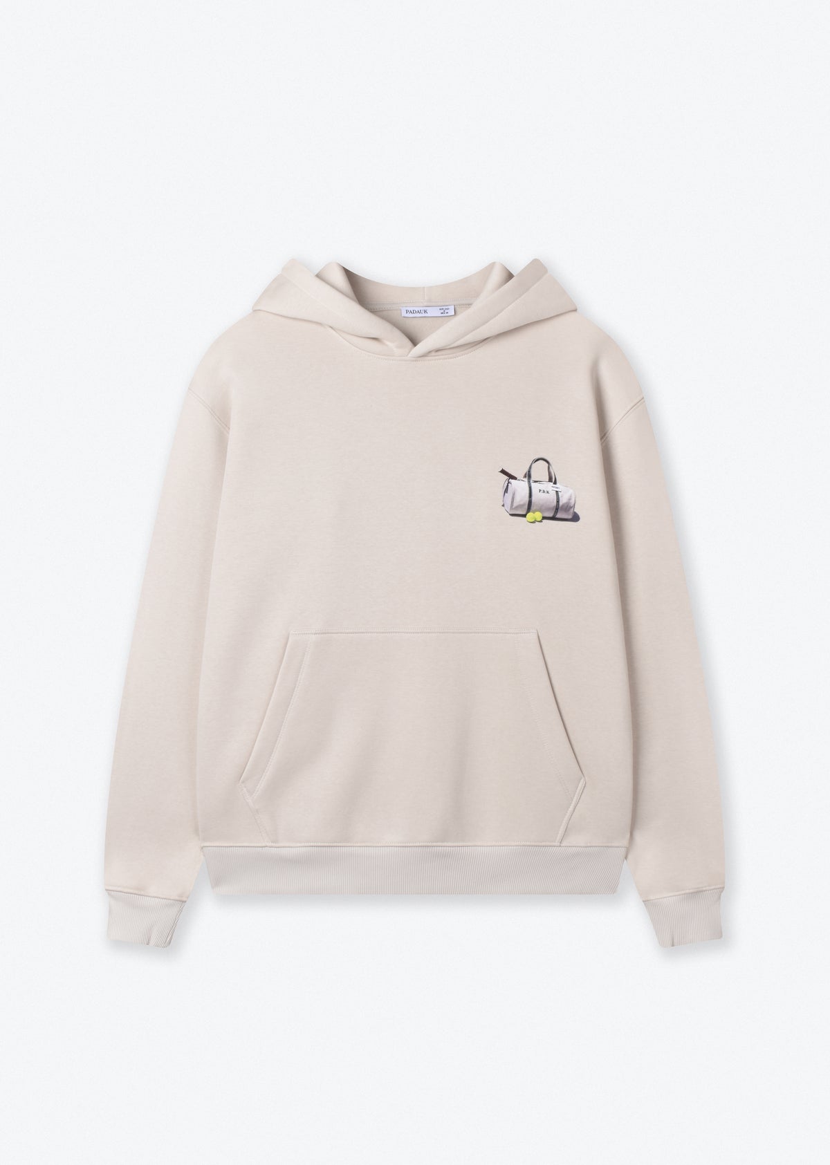 PRINTED PATCH BOXYFIT HOODIE