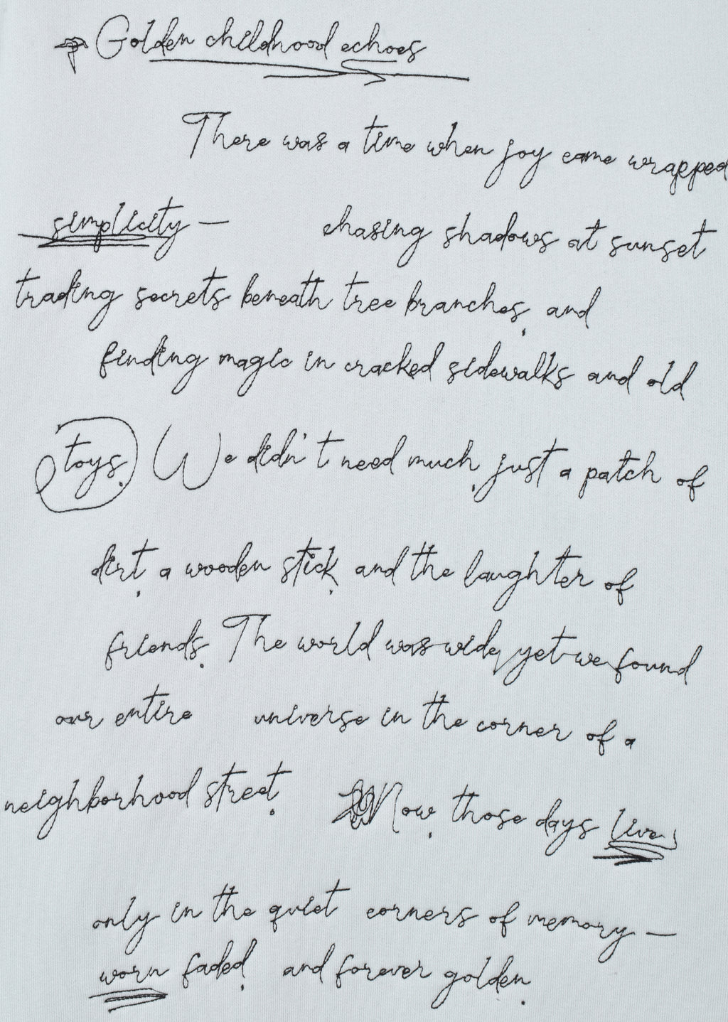 EMBROIDERED OVERSIZE SWEATSHIRT