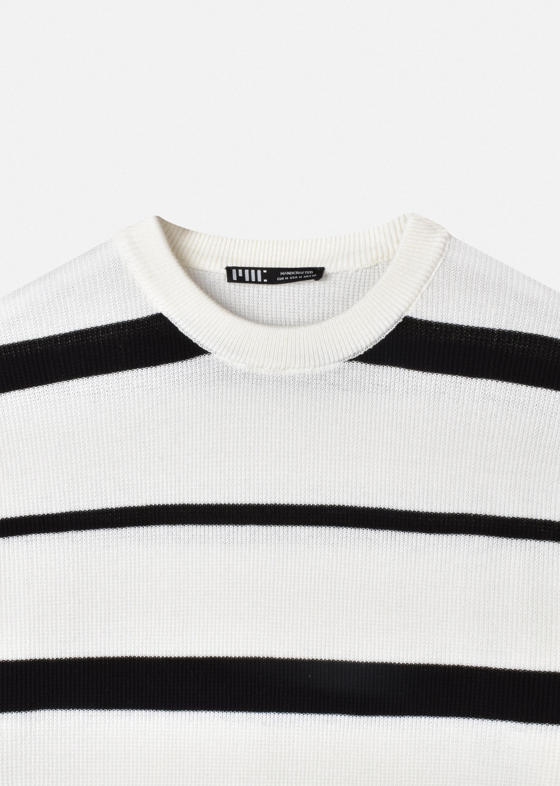 STRIPPED KNIT T-SHIRT