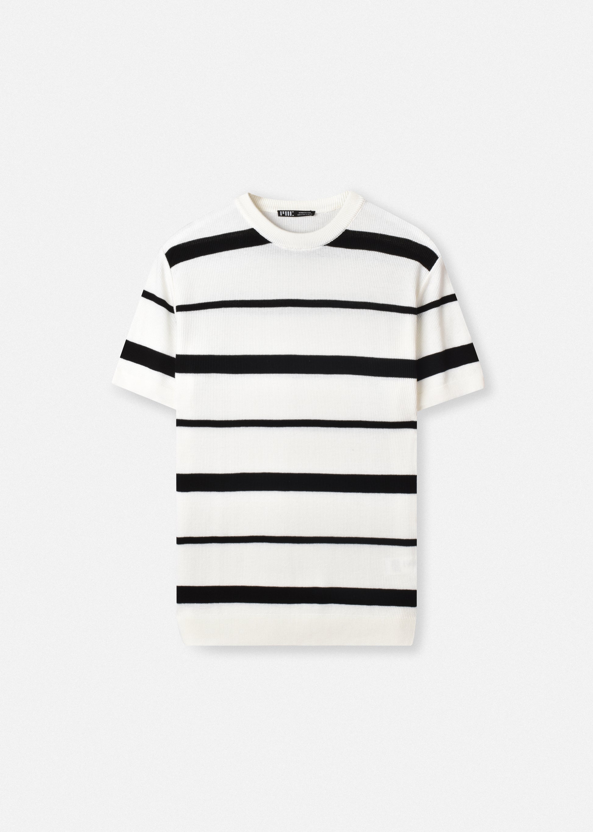STRIPPED KNIT T-SHIRT