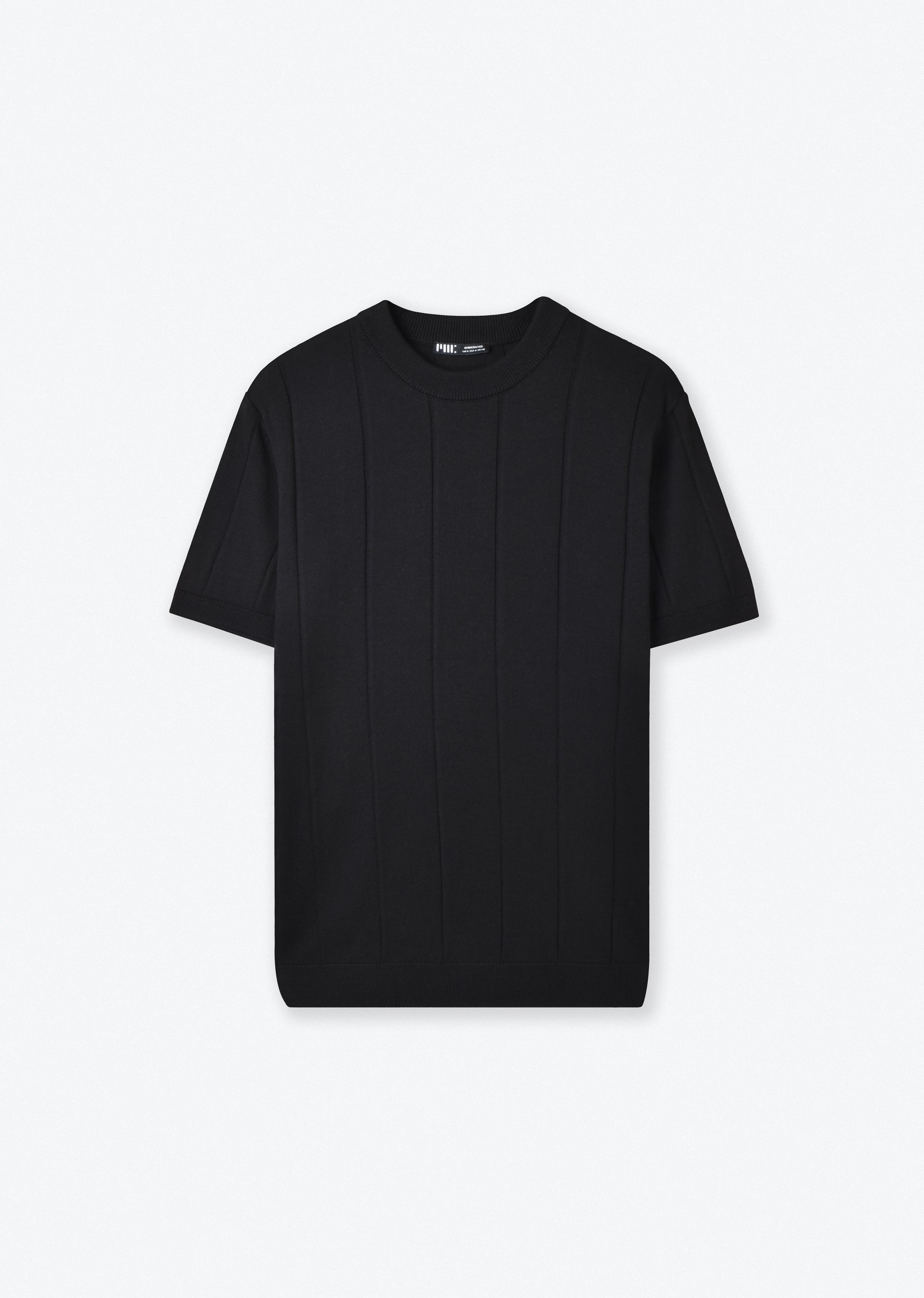 VERTICAL STRIPED KNIT T-SHIRT