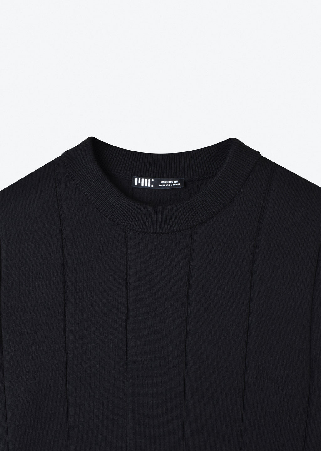 VERTICAL STRIPED KNIT T-SHIRT