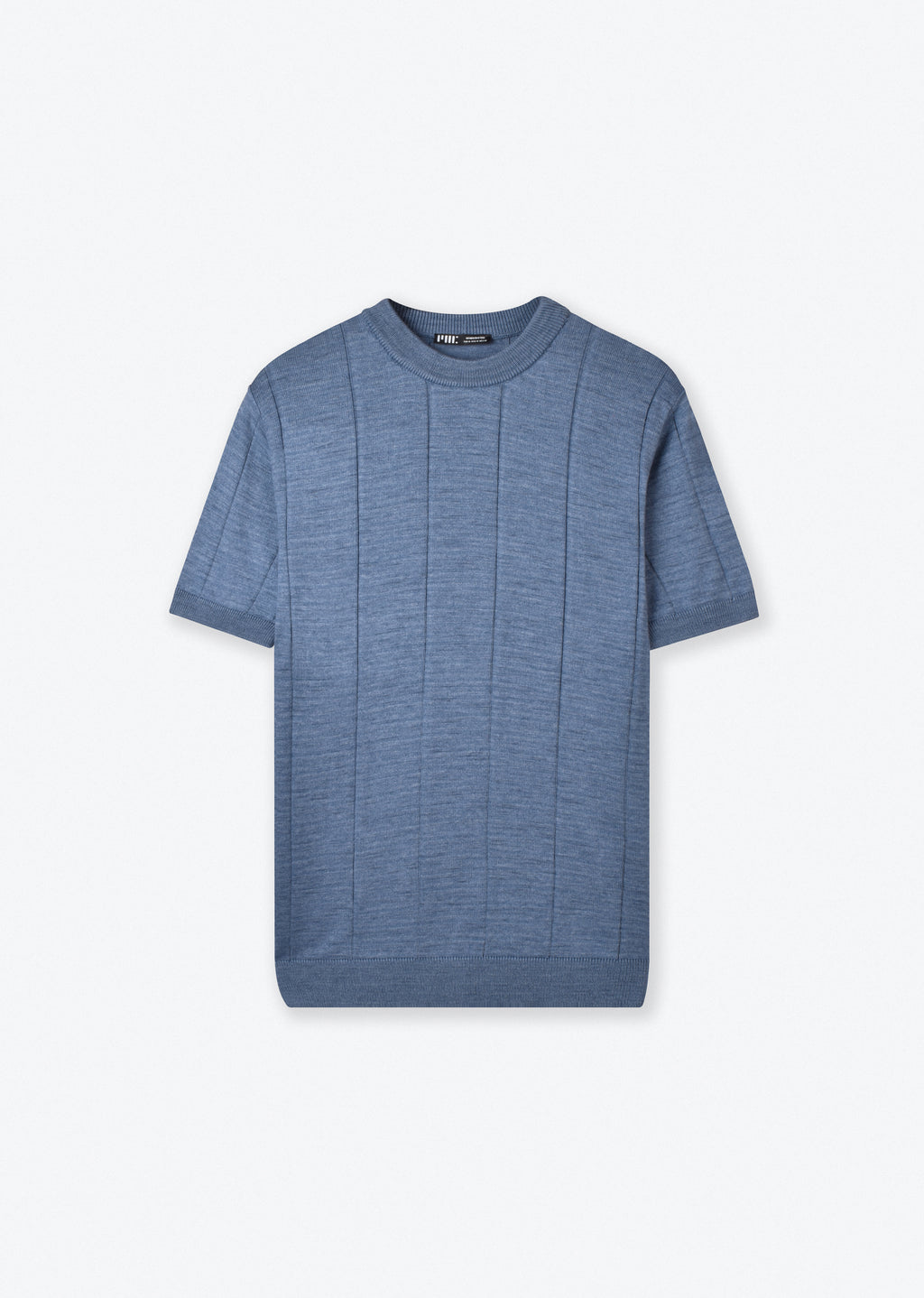 VERTICAL STRIPED KNIT T-SHIRT