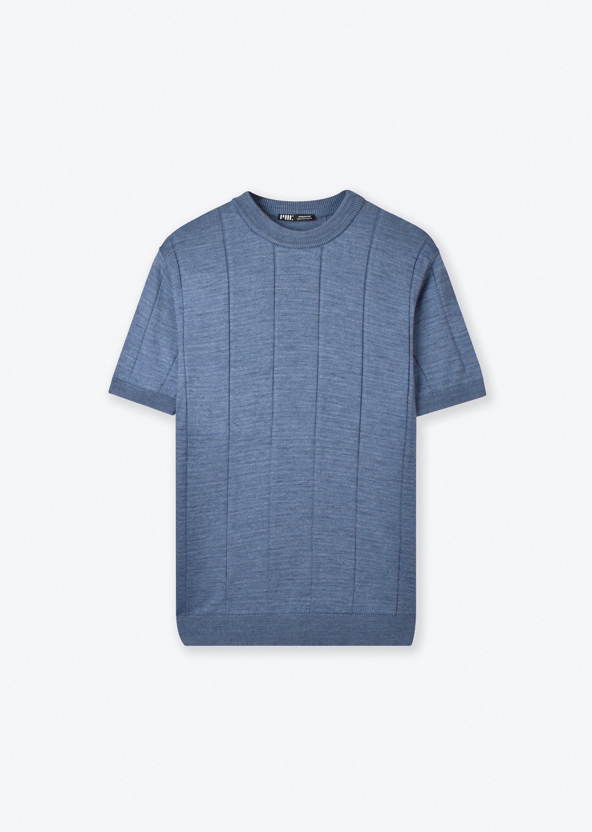 VERTICAL STRIPED KNIT T-SHIRT