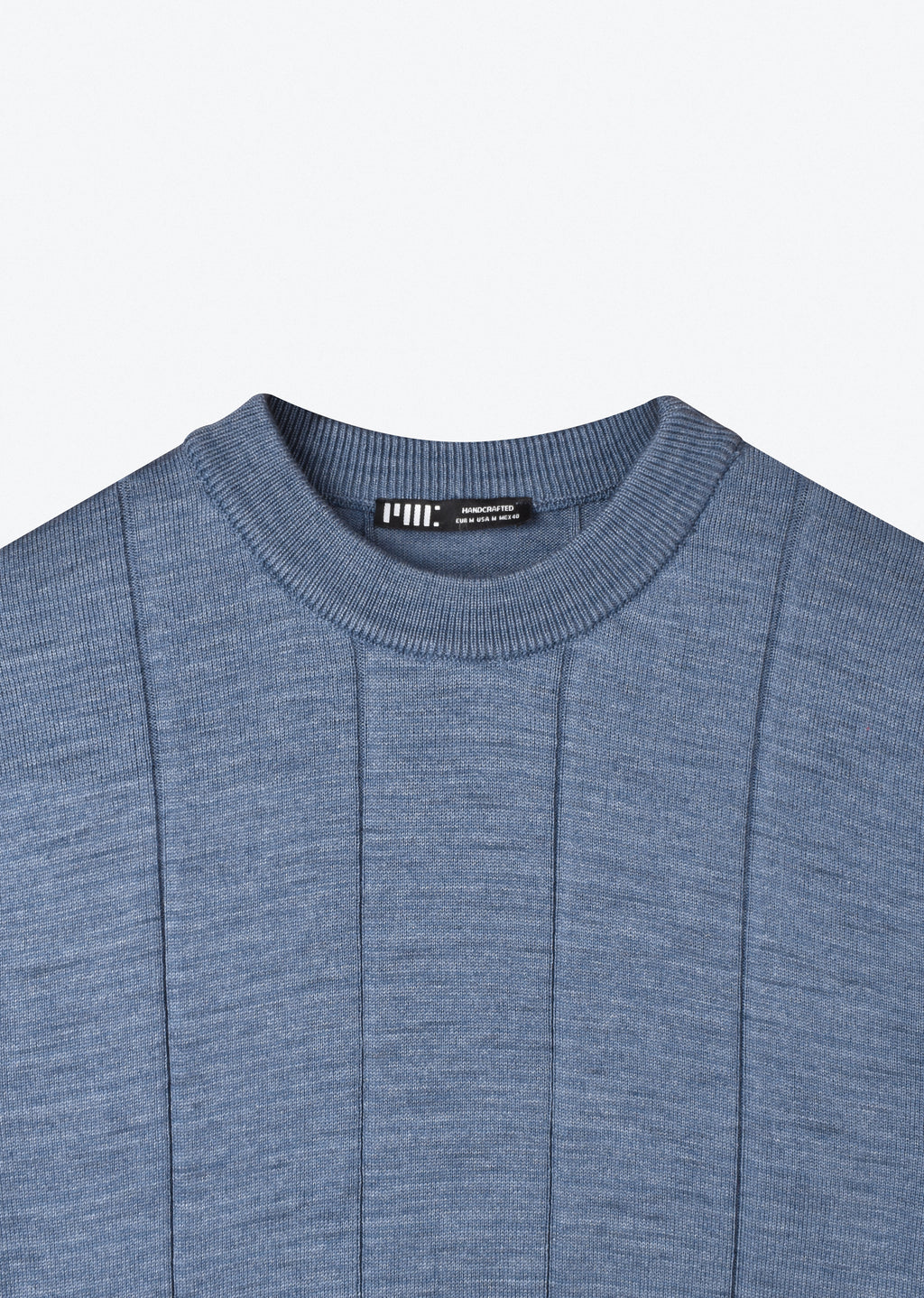 VERTICAL STRIPED KNIT T-SHIRT