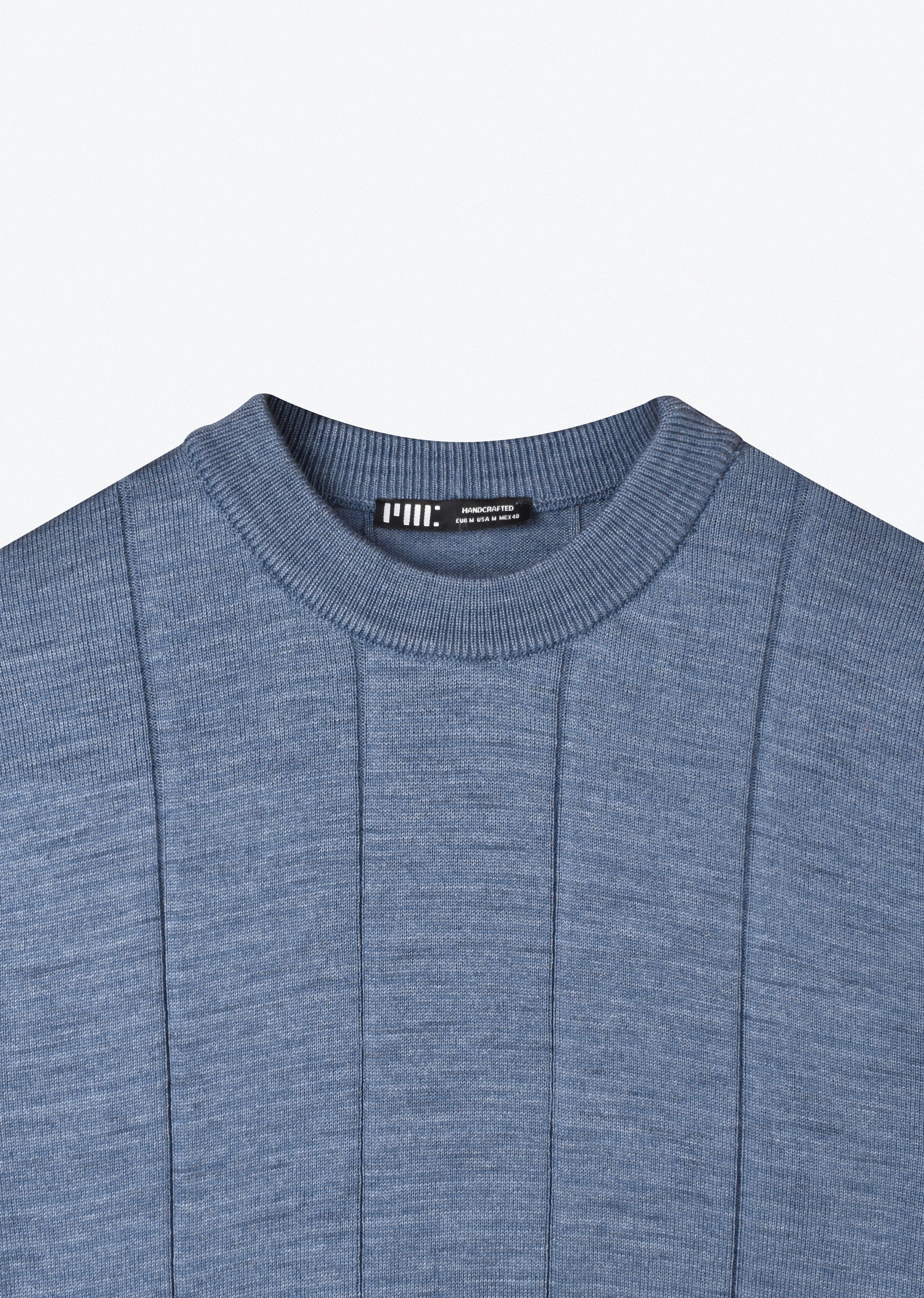 VERTICAL STRIPED KNIT T-SHIRT