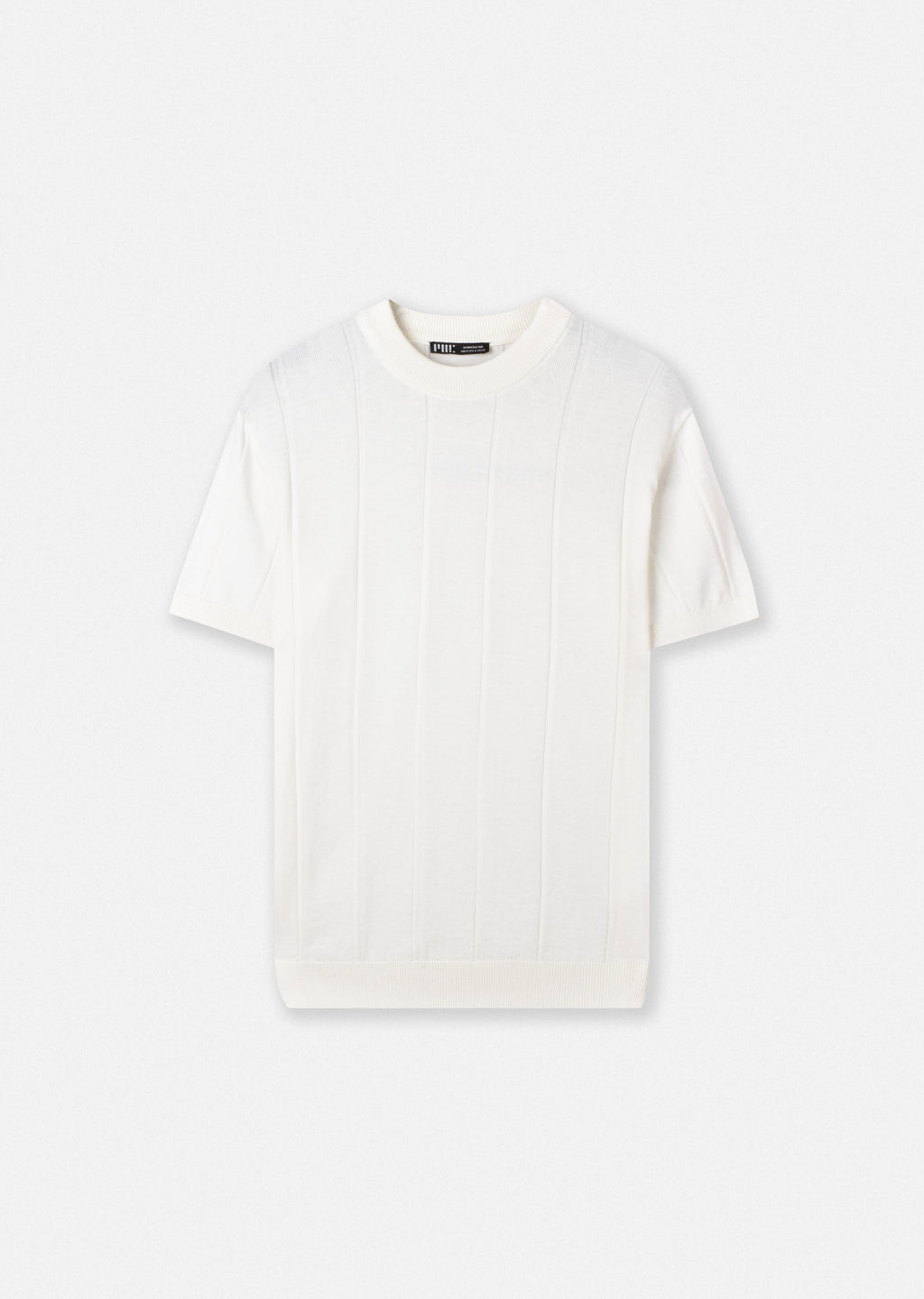 VERTICAL STRIPED KNIT T-SHIRT