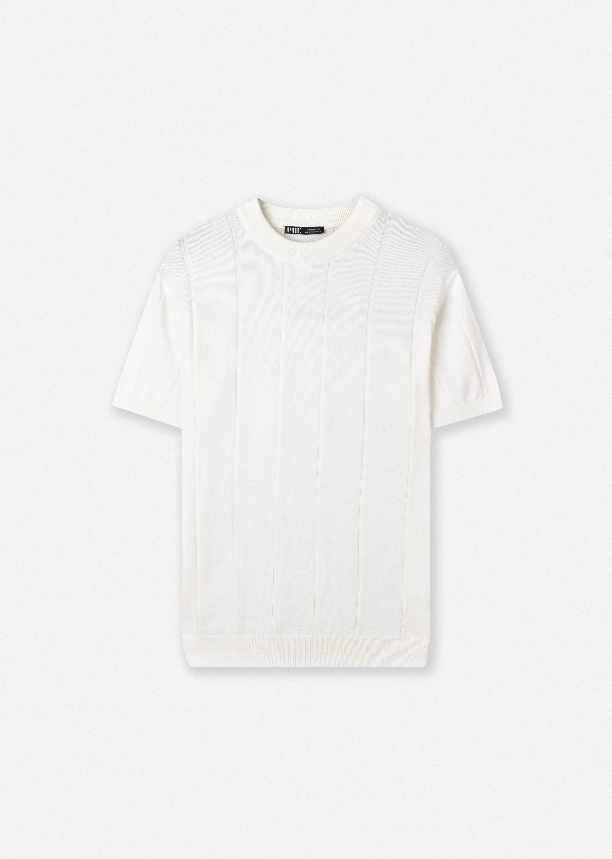 VERTICAL STRIPED KNIT T-SHIRT
