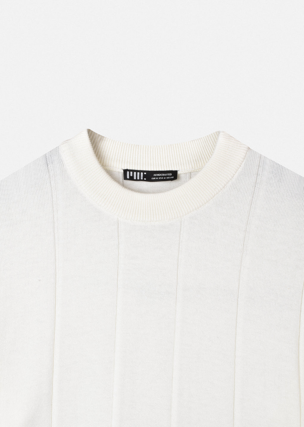 VERTICAL STRIPED KNIT T-SHIRT