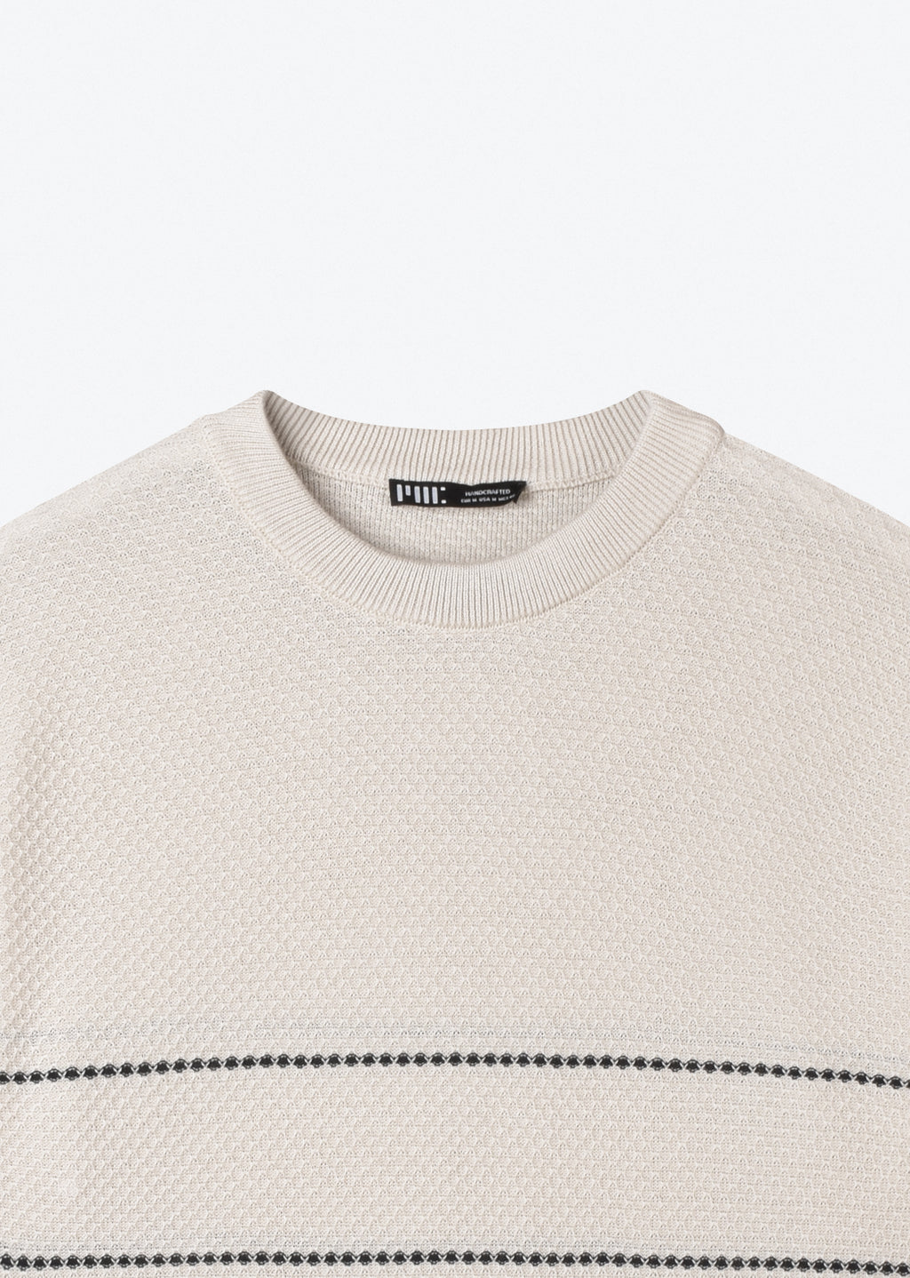 STRIPED KNIT T-SHIRT