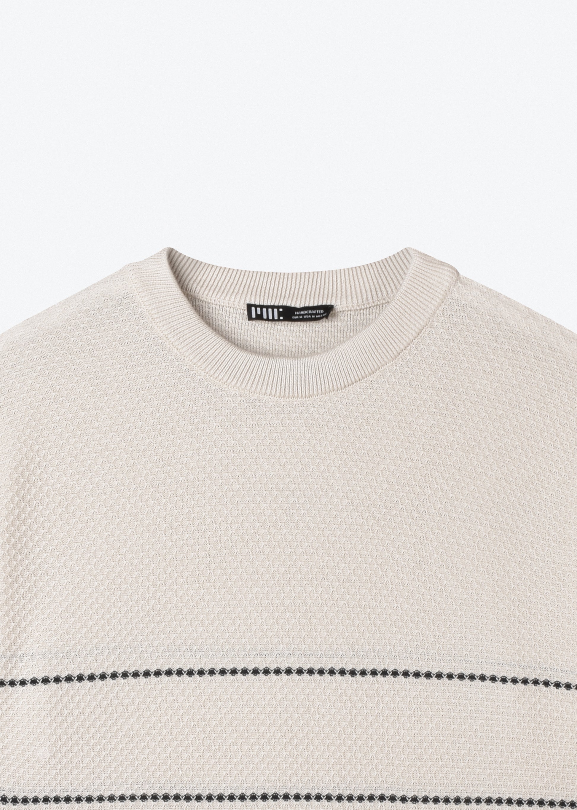 STRIPED KNIT T-SHIRT