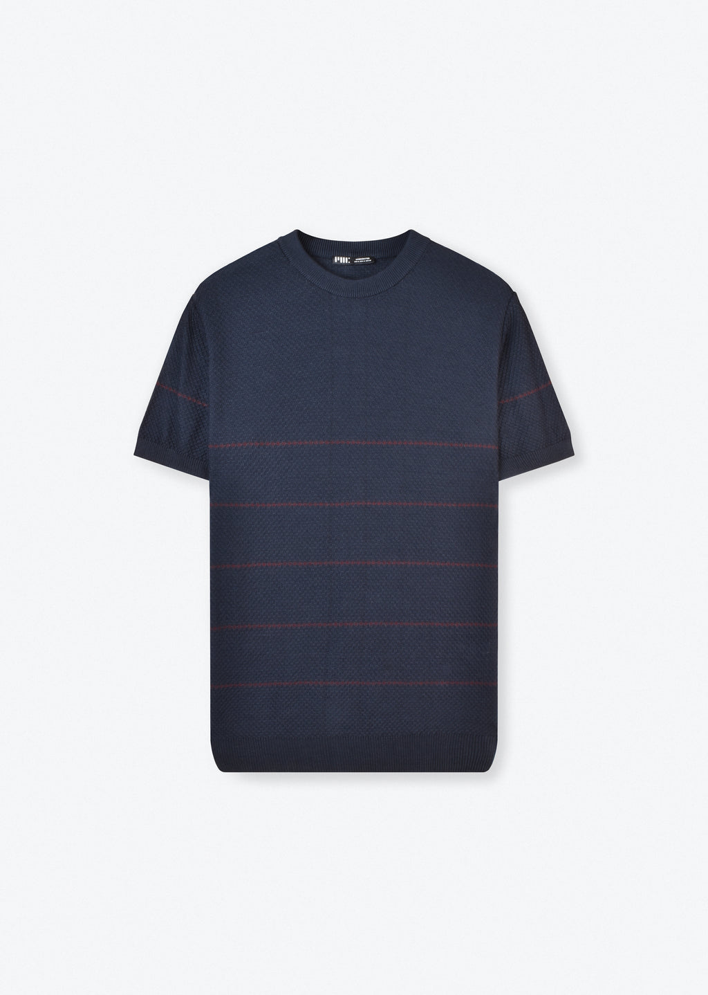 STRIPED KNIT T-SHIRT