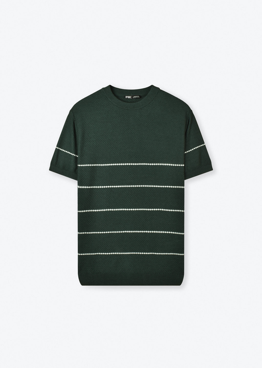 STRIPED KNIT T-SHIRT