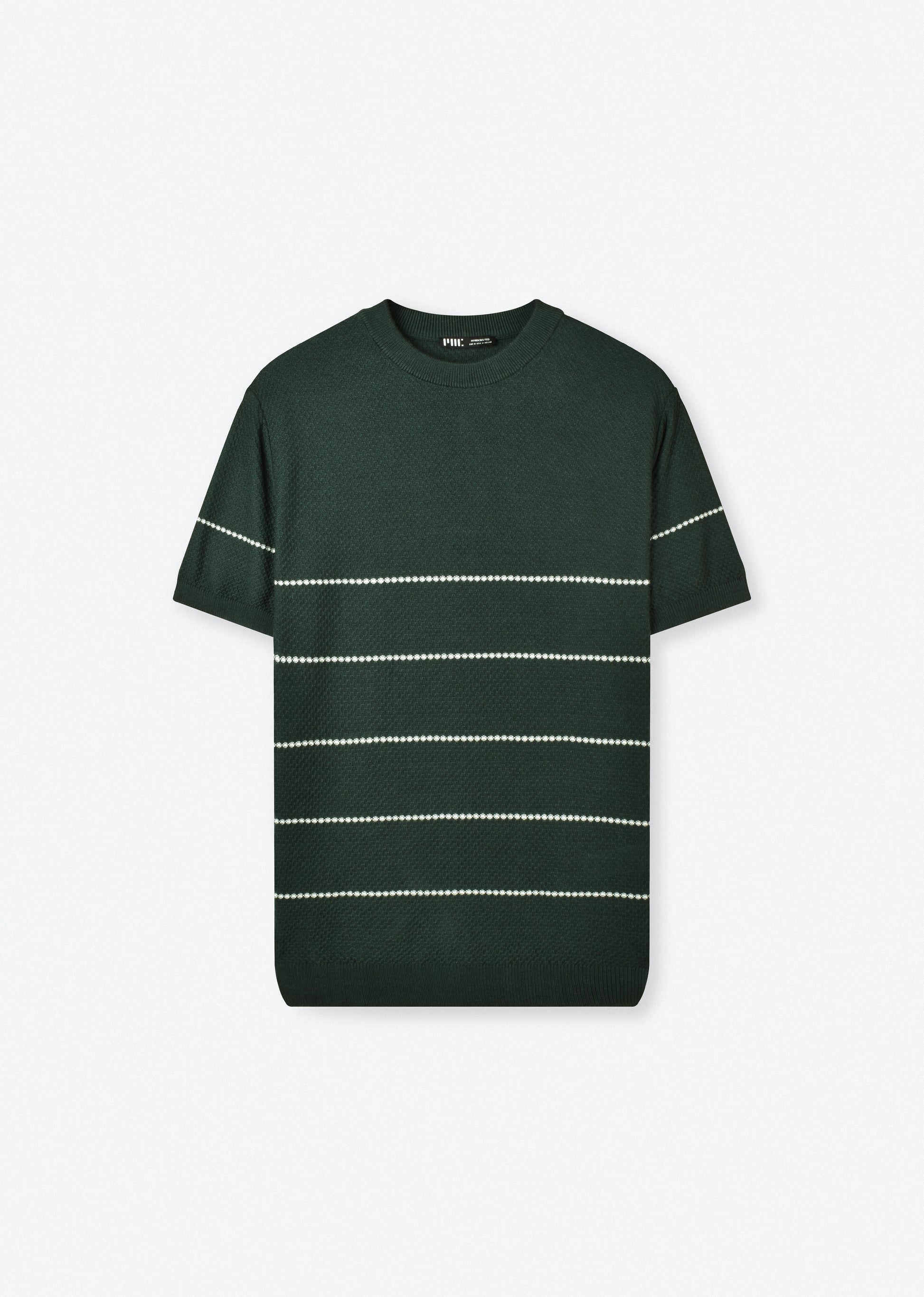 STRIPED KNIT T-SHIRT