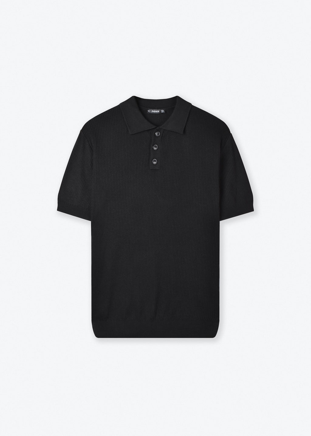 BUTTON-UP KNIT POLO