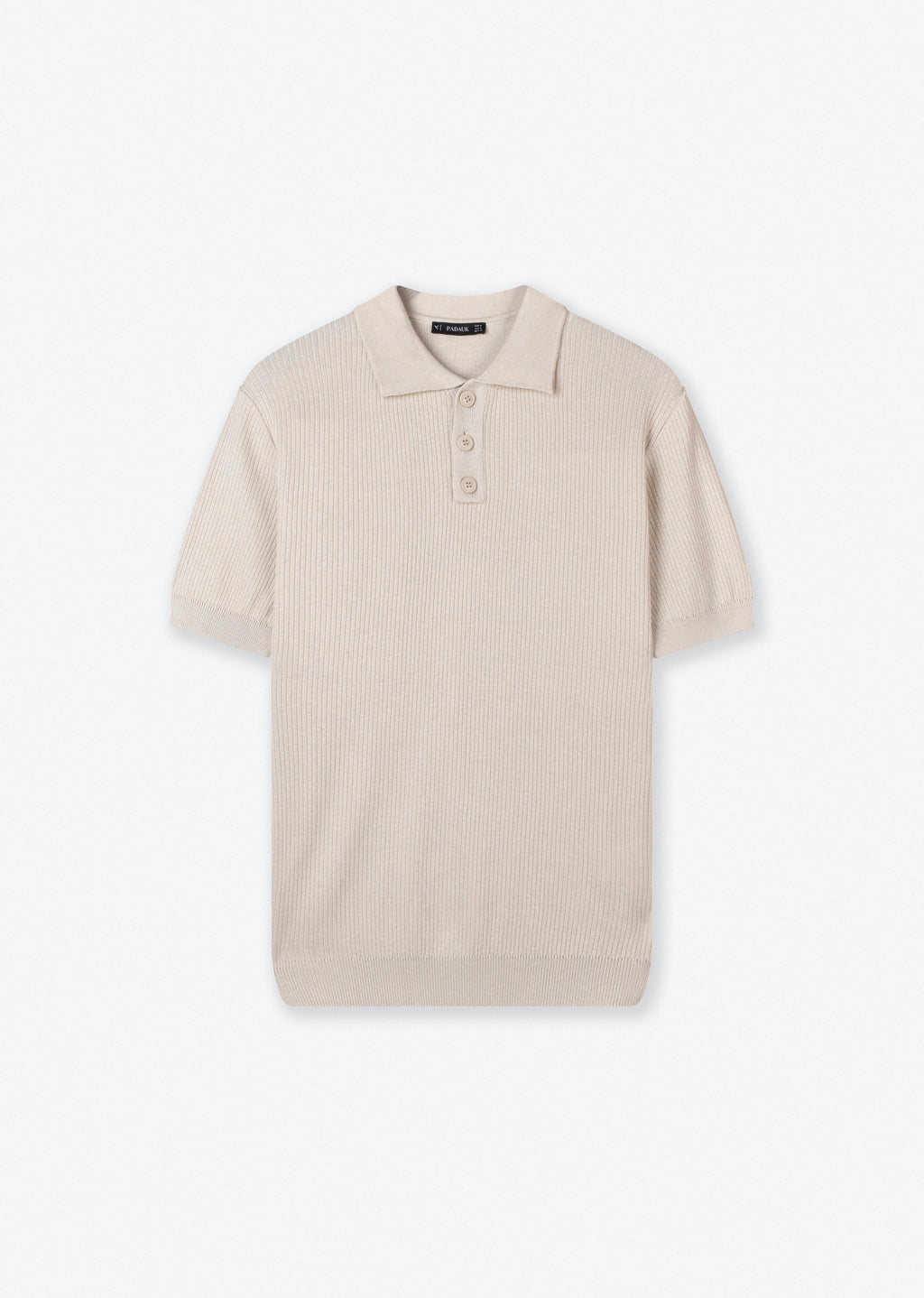 BUTTON-UP KNIT POLO