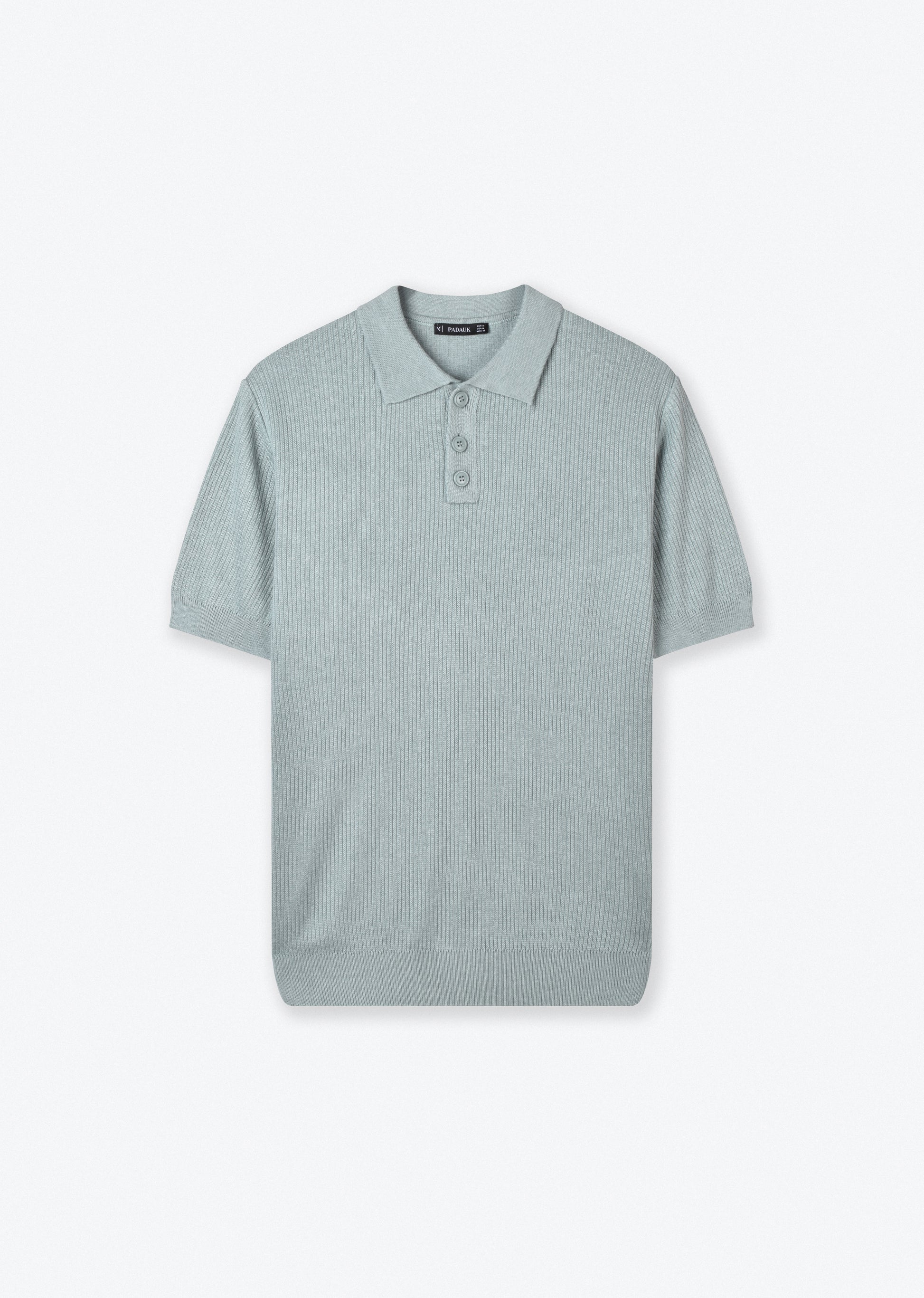 BUTTON-UP KNIT POLO