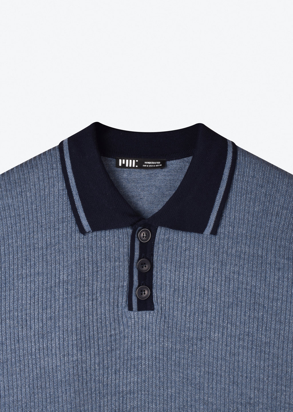 CONTRAST KNIT POLO SHIRT