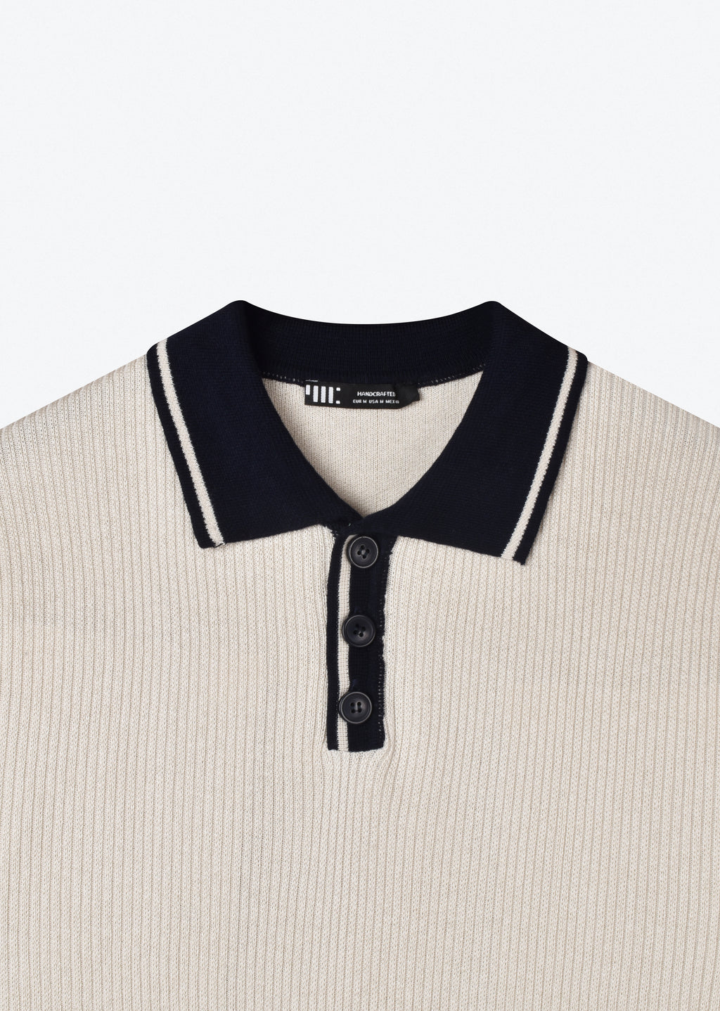 CONTRAST KNIT POLO SHIRT