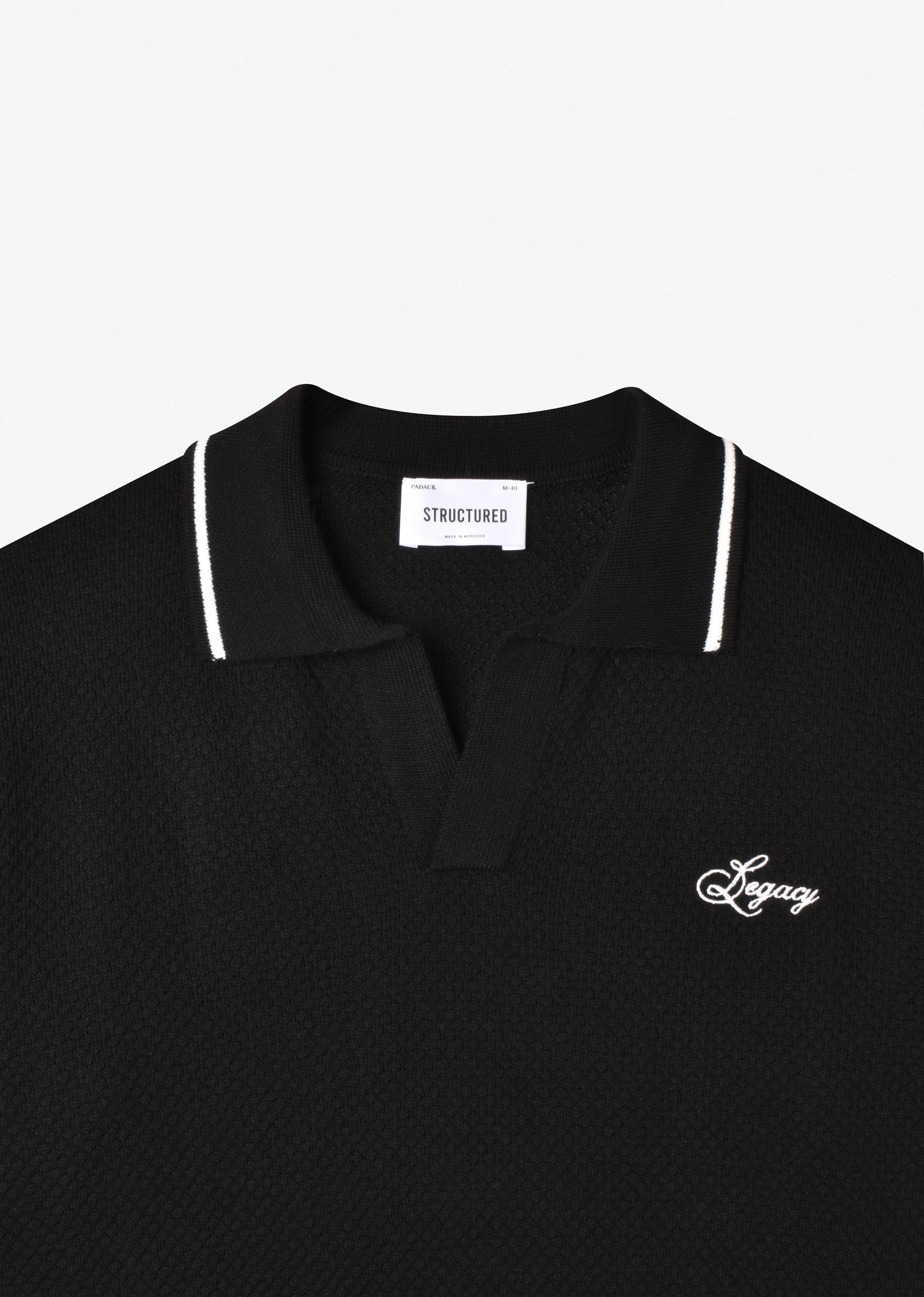 EMBROIDERED KNIT POLO SHIRT
