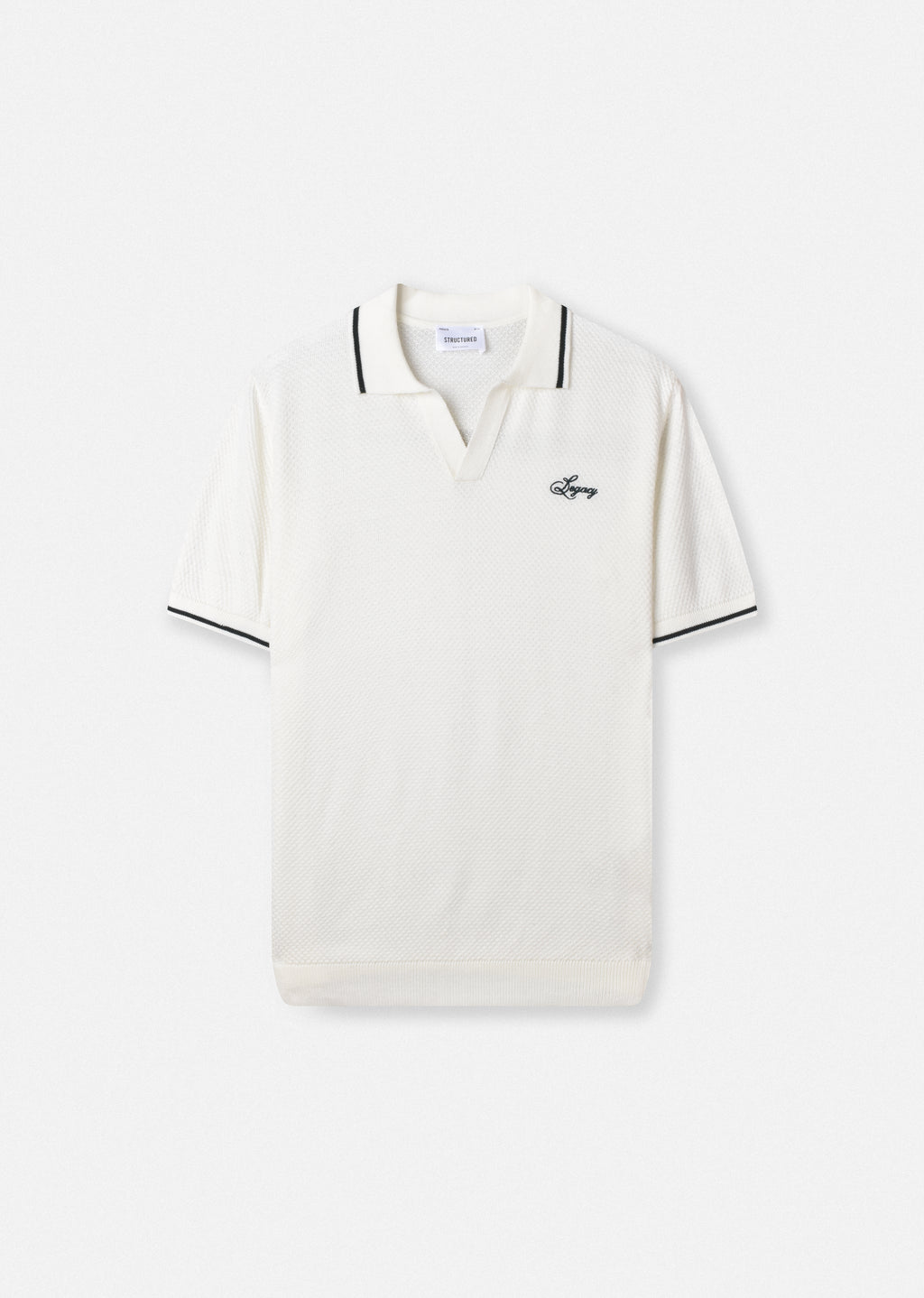 EMBROIDERED KNIT POLO SHIRT