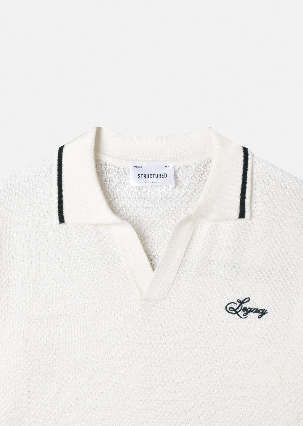 EMBROIDERED KNIT POLO SHIRT