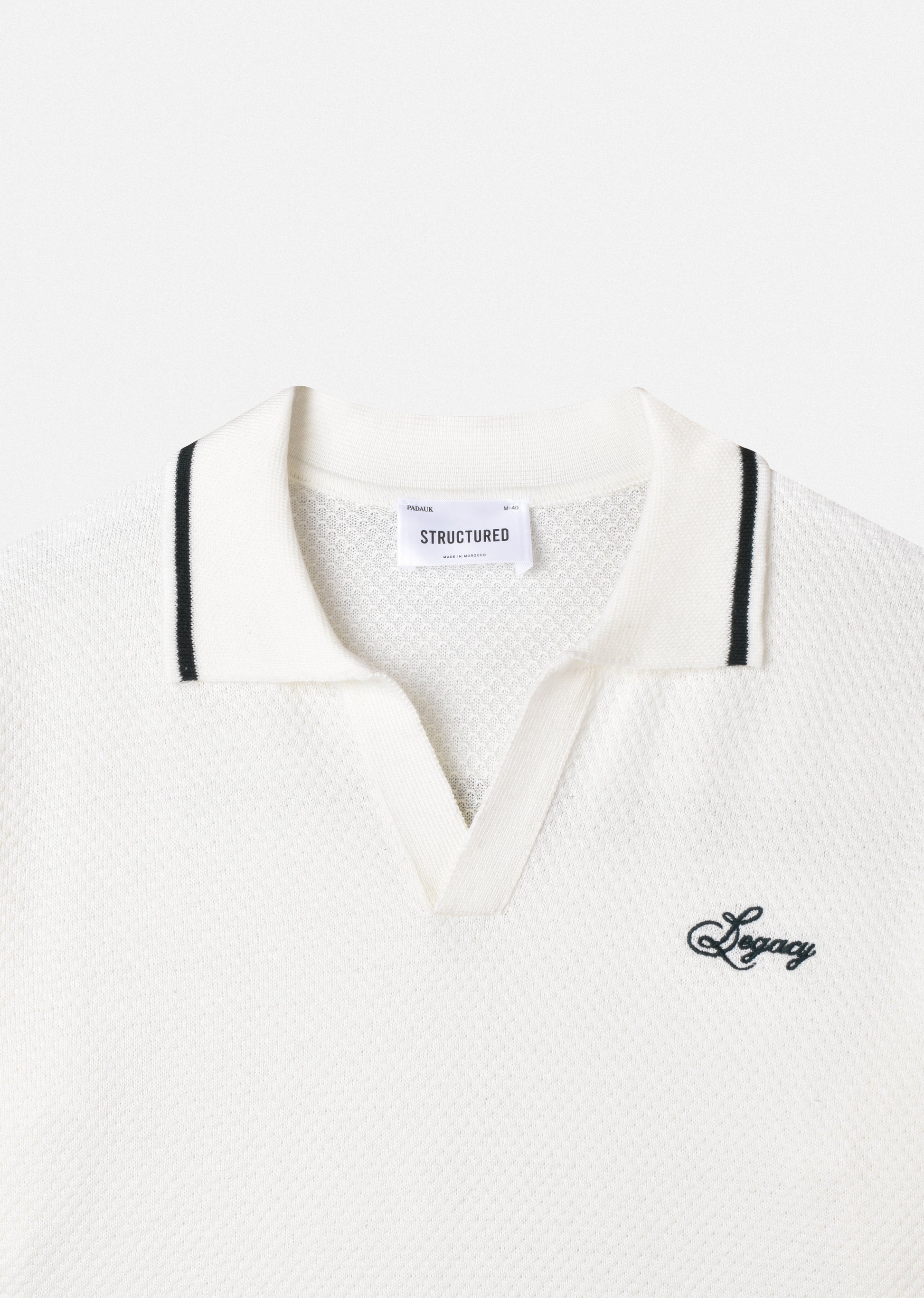 EMBROIDERED KNIT POLO SHIRT