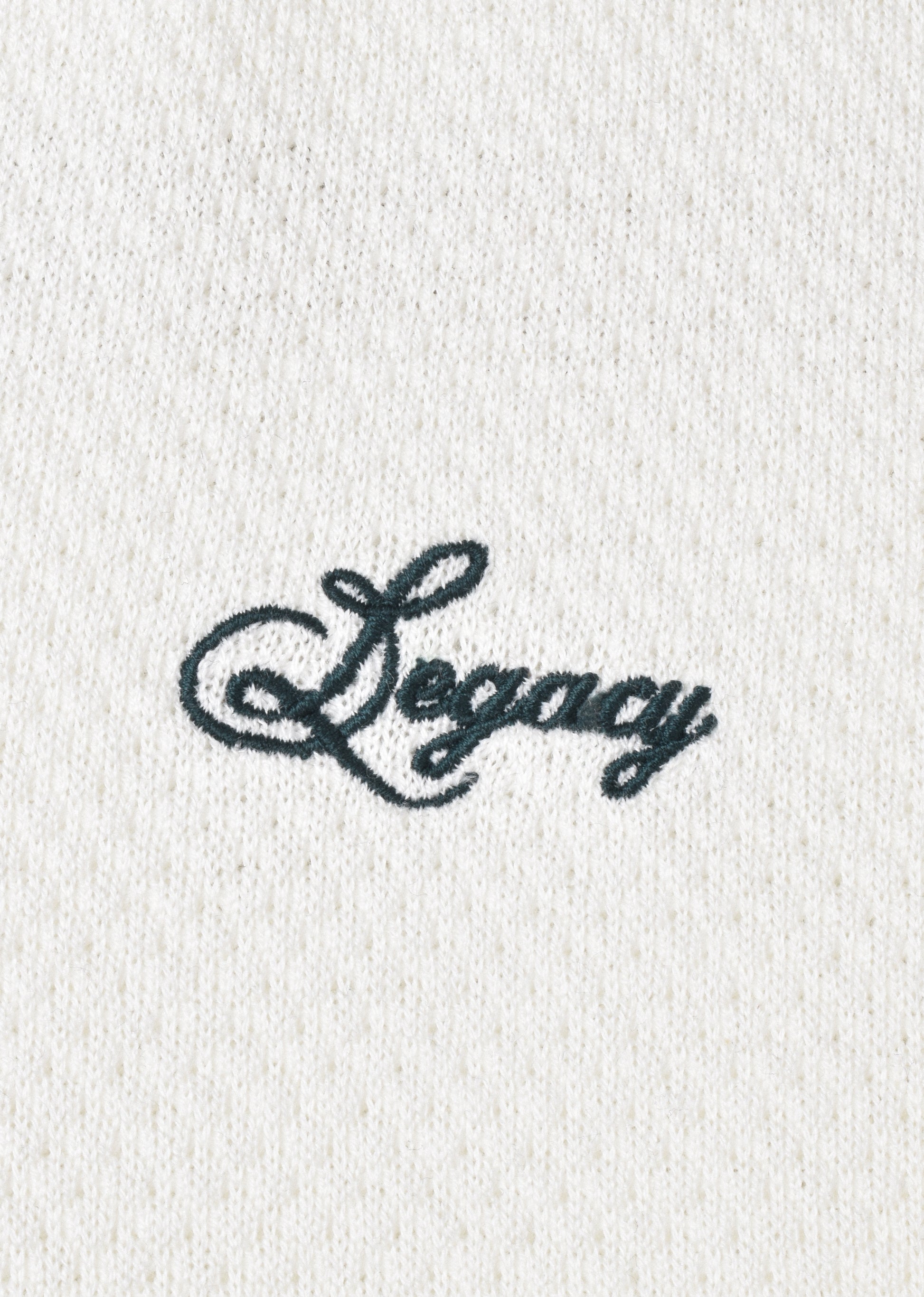 EMBROIDERED KNIT POLO SHIRT