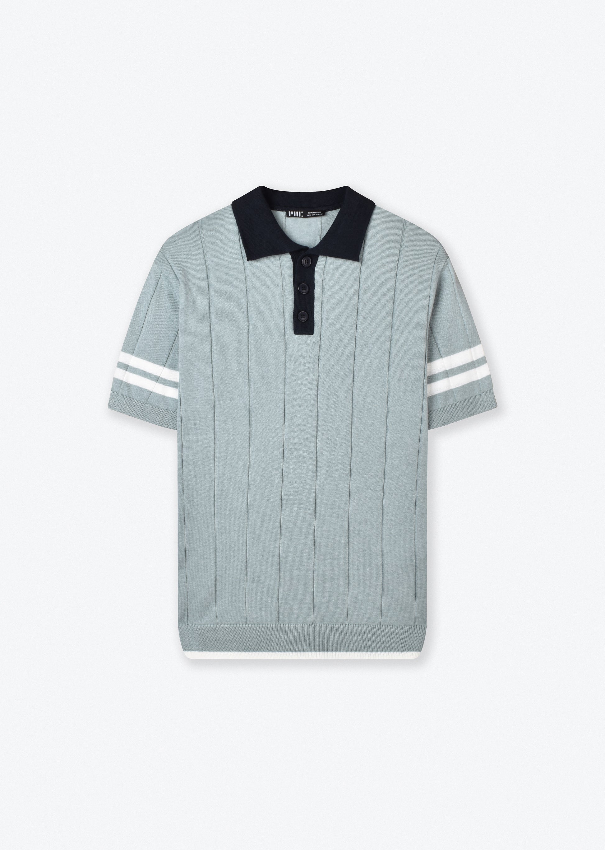 CONTRAST KNIT POLO SHIRT