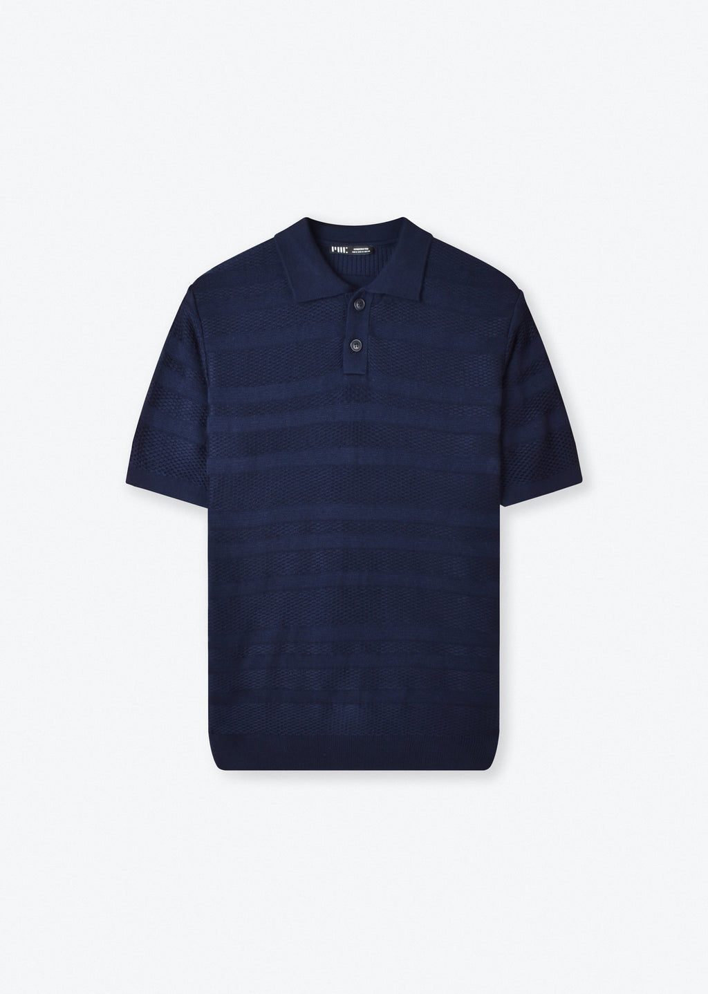 TEXTURED KNIT POLO SHIRT