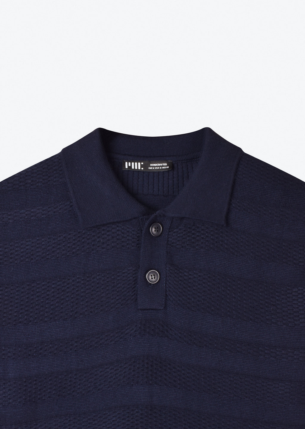 TEXTURED KNIT POLO SHIRT